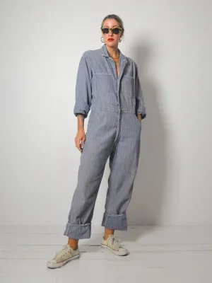 1950's Herringbone Denim Coveralls