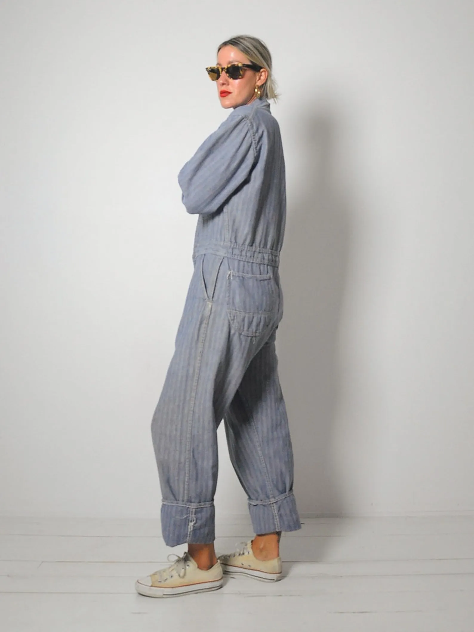 1950's Herringbone Denim Coveralls