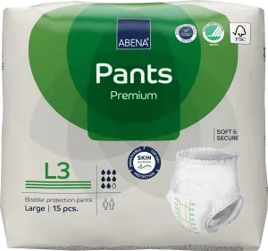 Adult Protective Underwear, Premium L3, Large, Absorbency Level 3, 39" - 55"