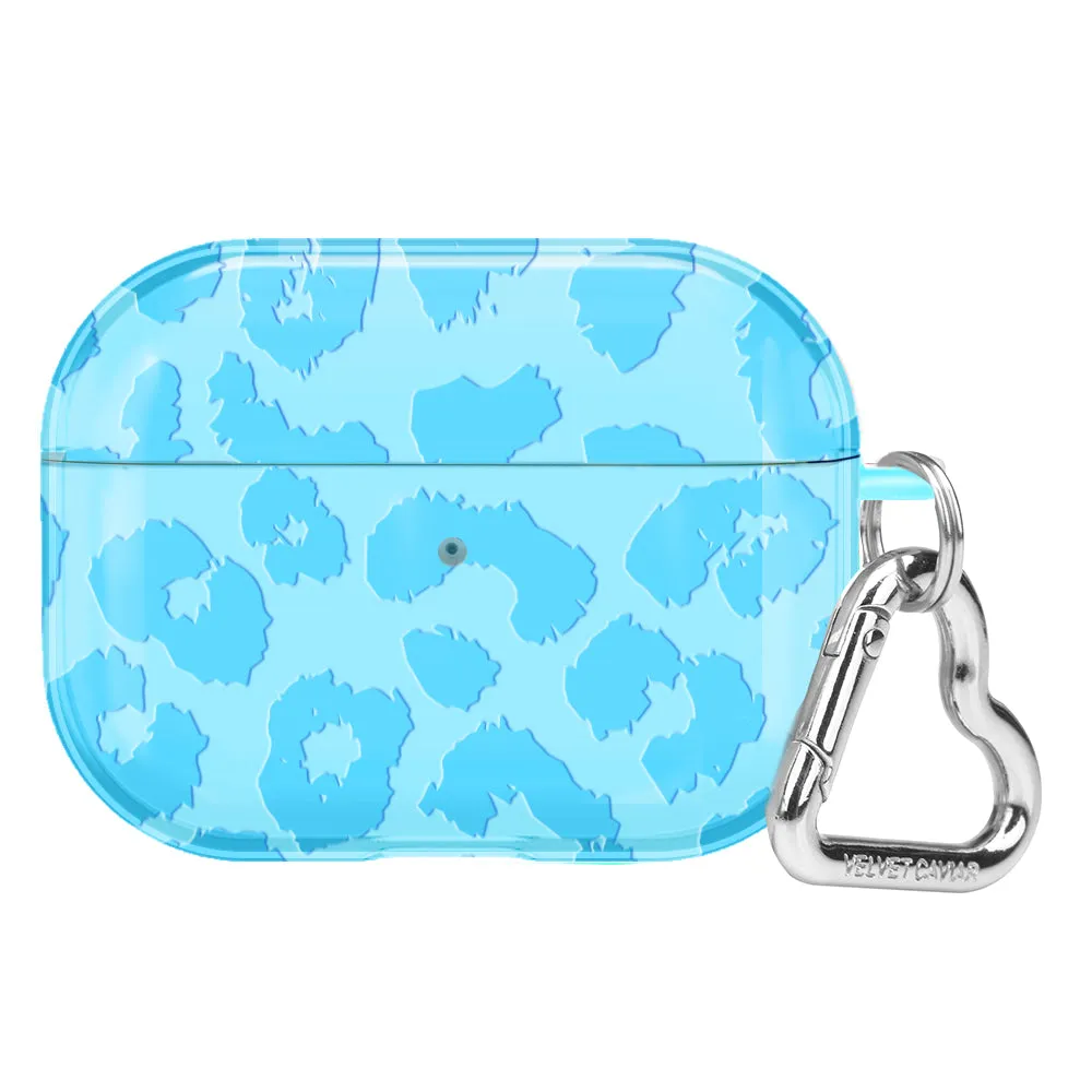 Aqua Blue Leopard AirPod Case