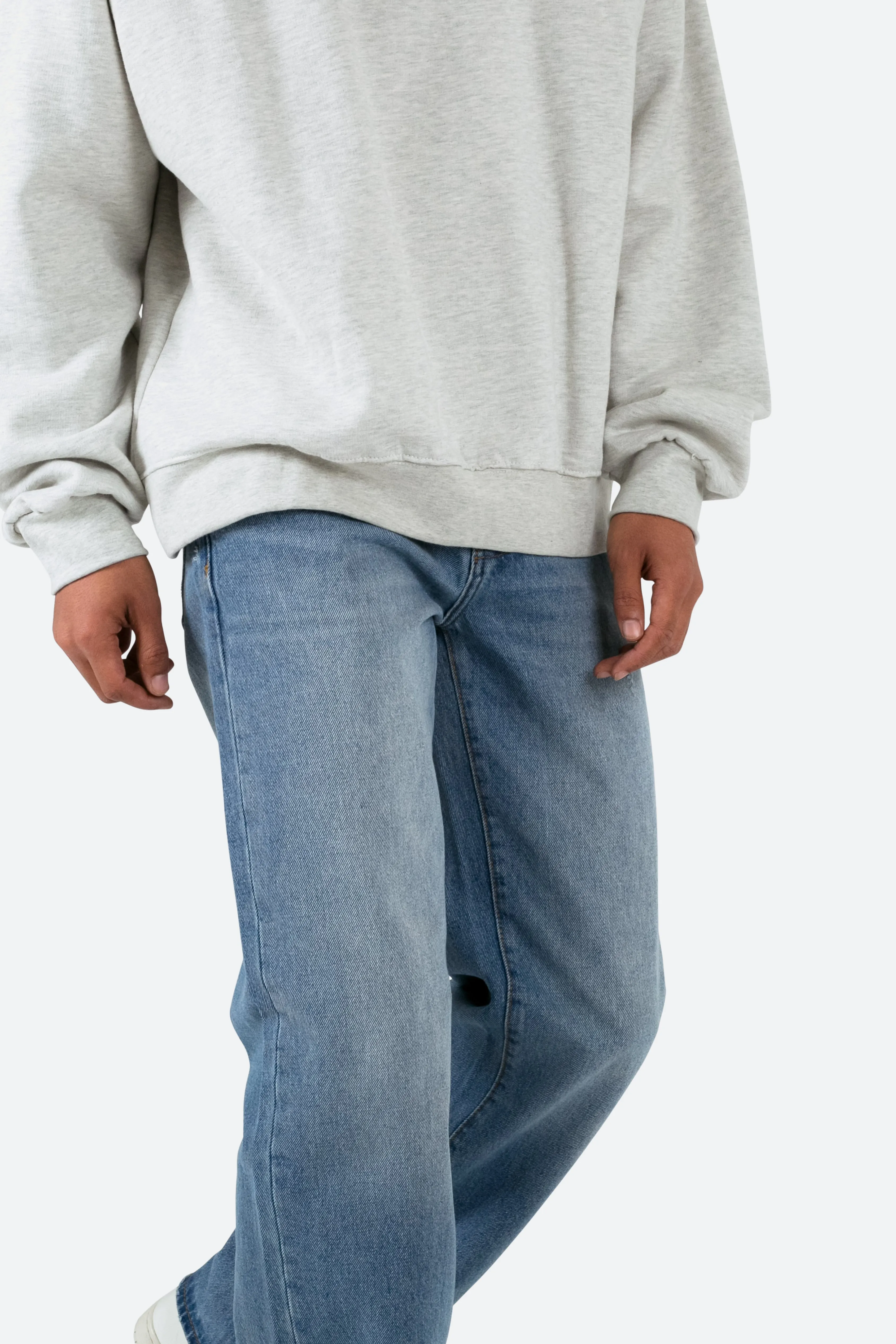 Baggy Every Day Denim - Medium Blue