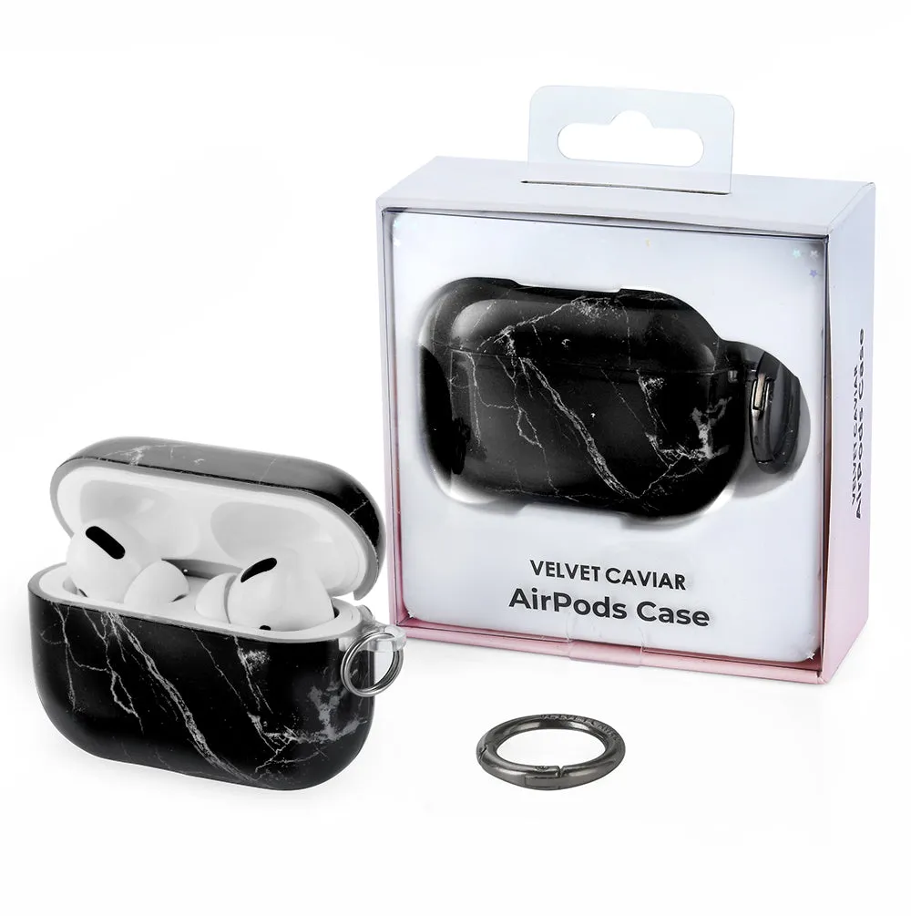 Black Marble Airpods Case