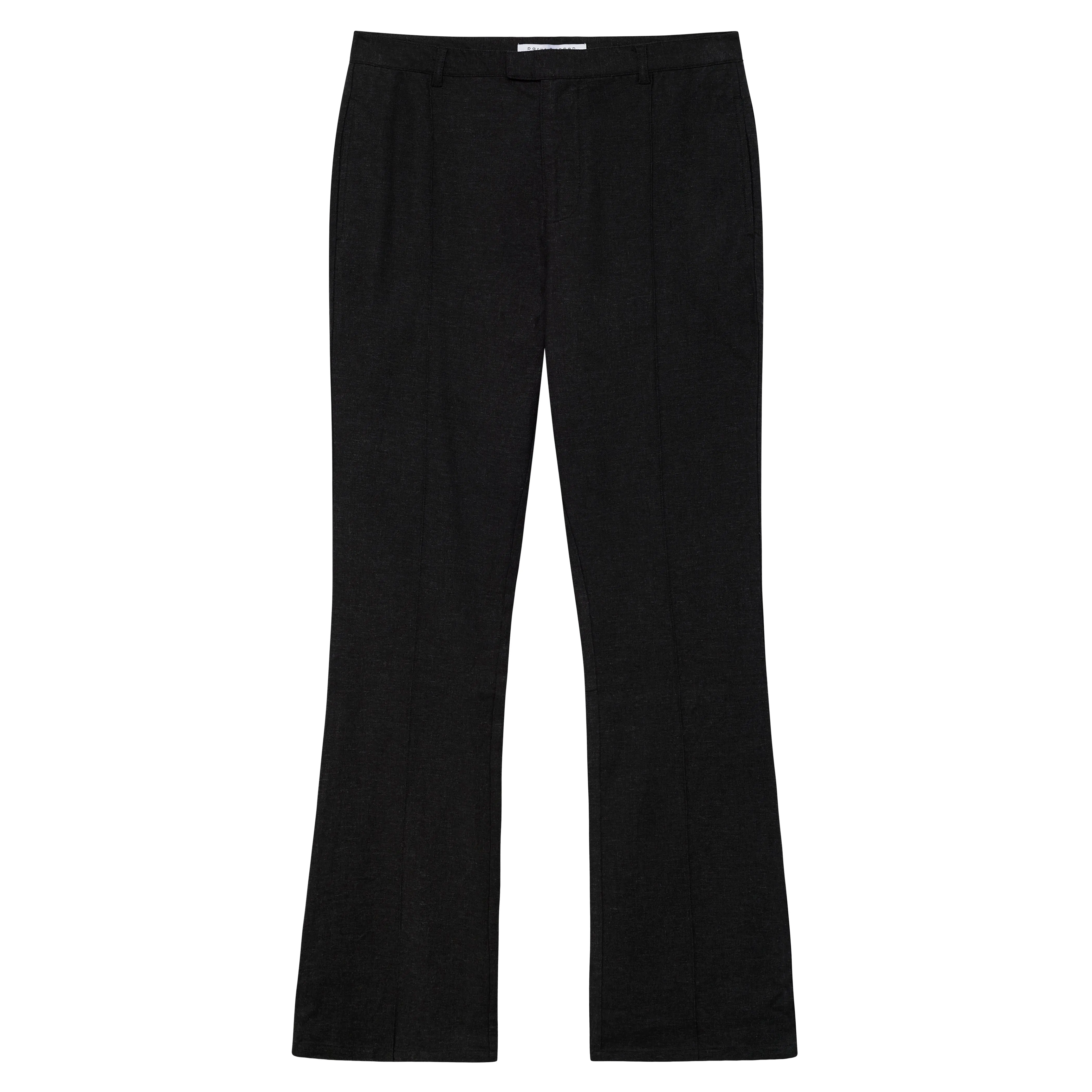 Black Stretch Linen Portofino Trouser