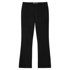 Black Stretch Linen Portofino Trouser