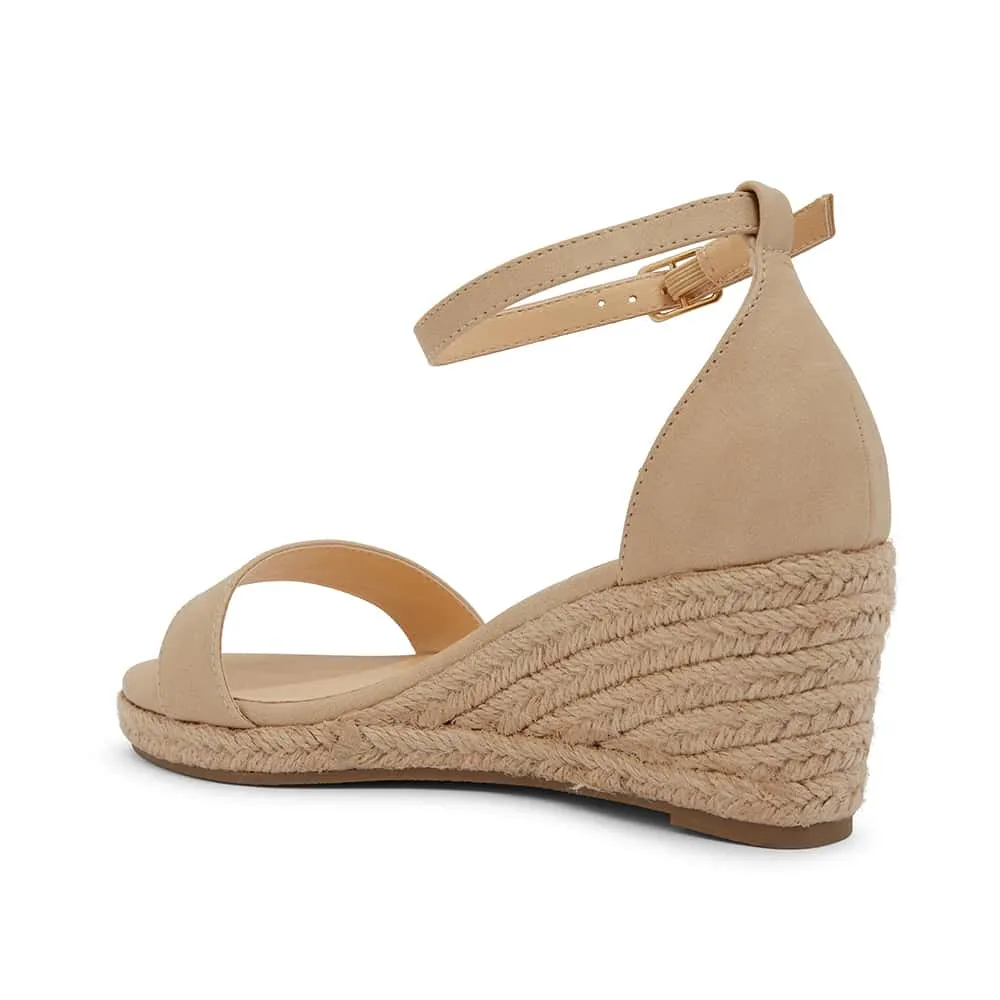 Bloom Espadrille in Nude Smooth