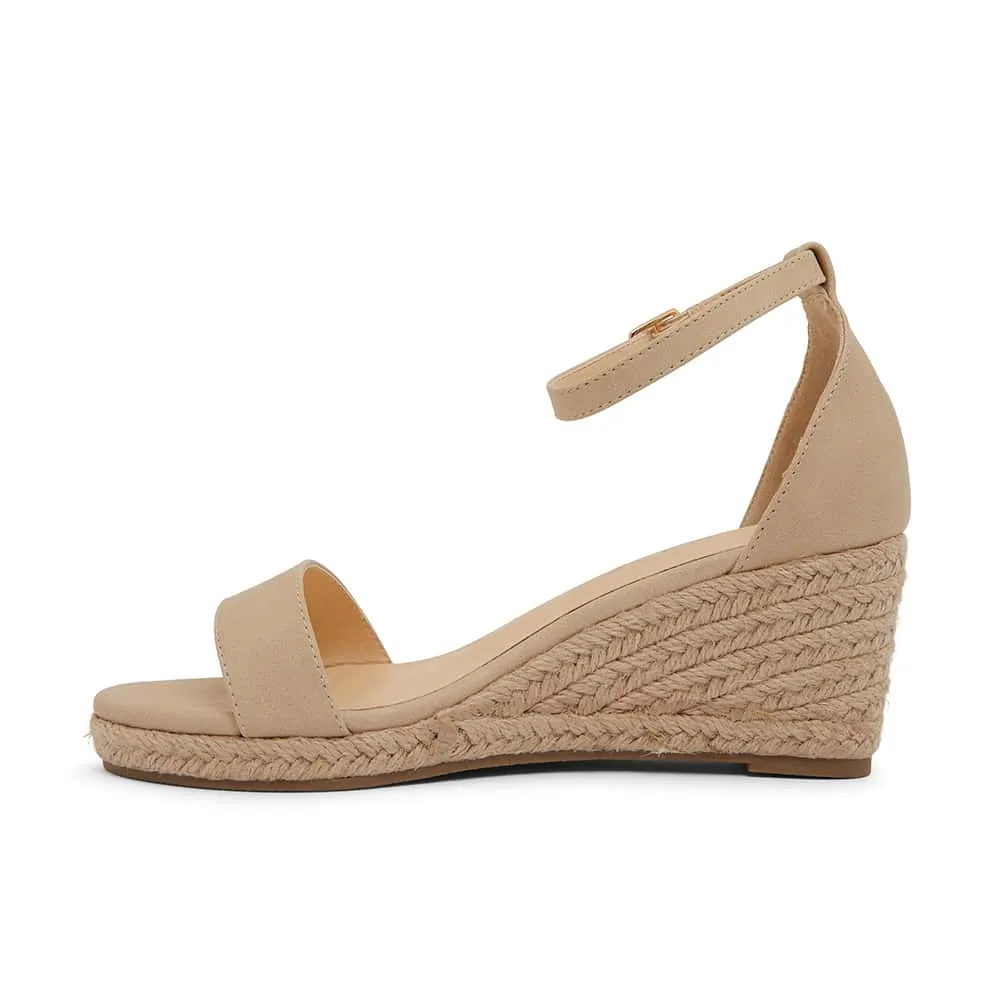 Bloom Espadrille in Nude Smooth