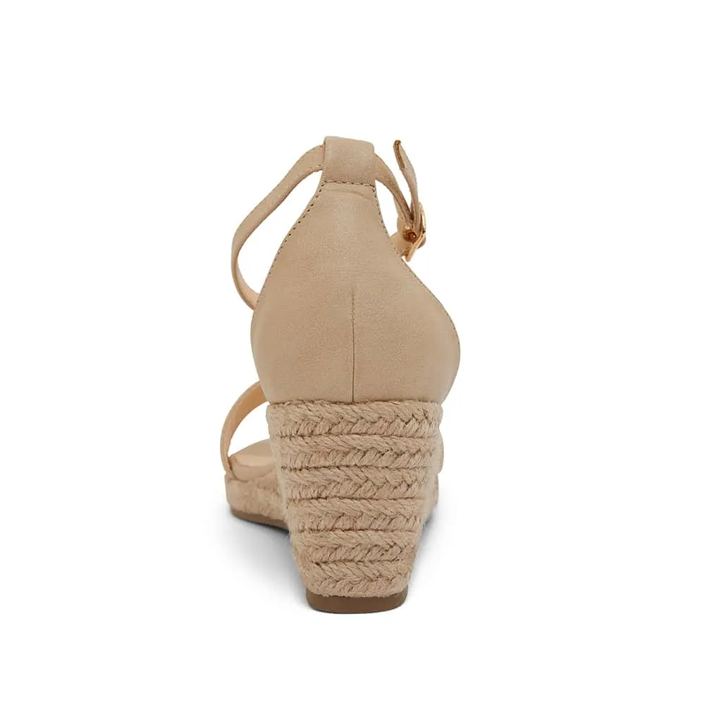 Bloom Espadrille in Nude Smooth