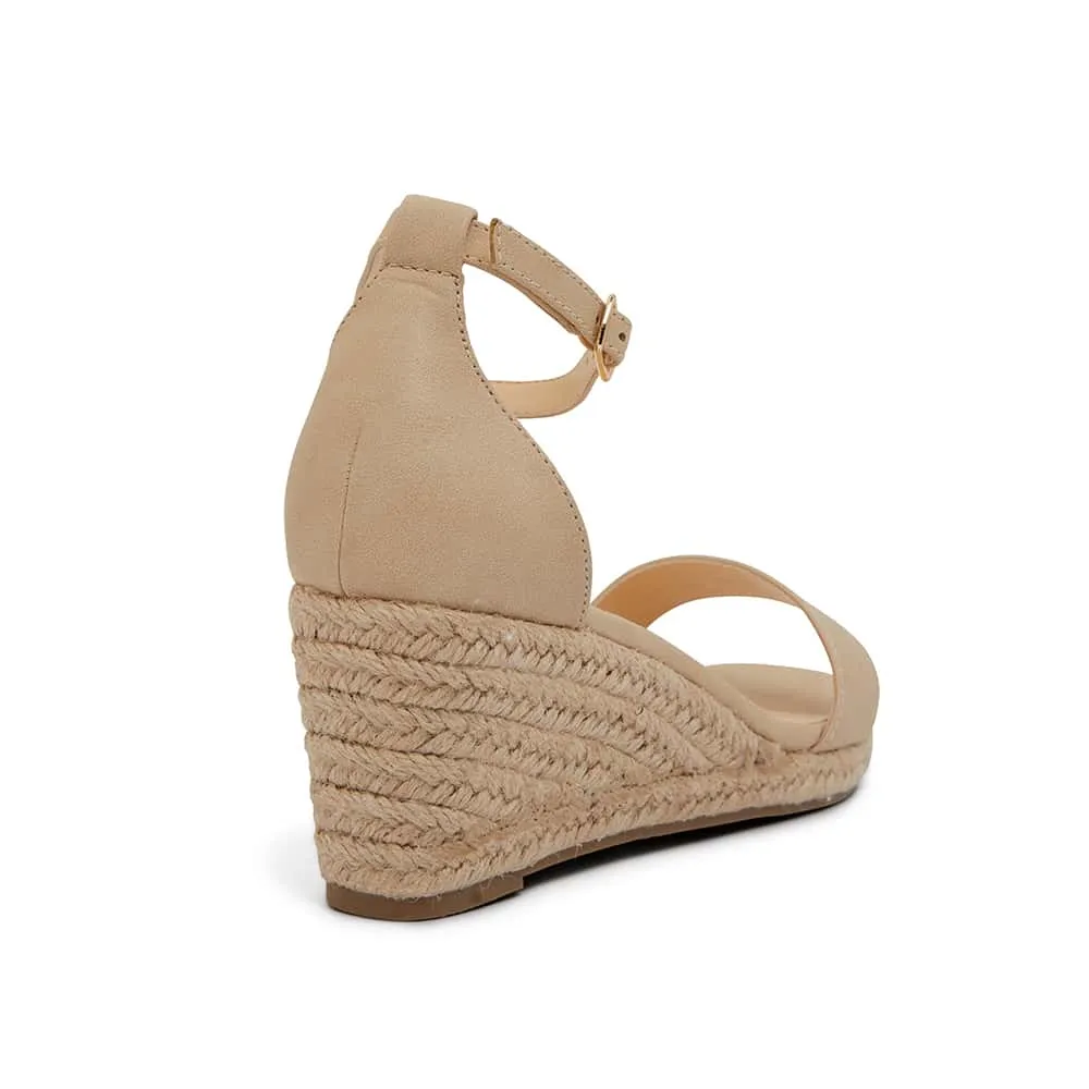 Bloom Espadrille in Nude Smooth