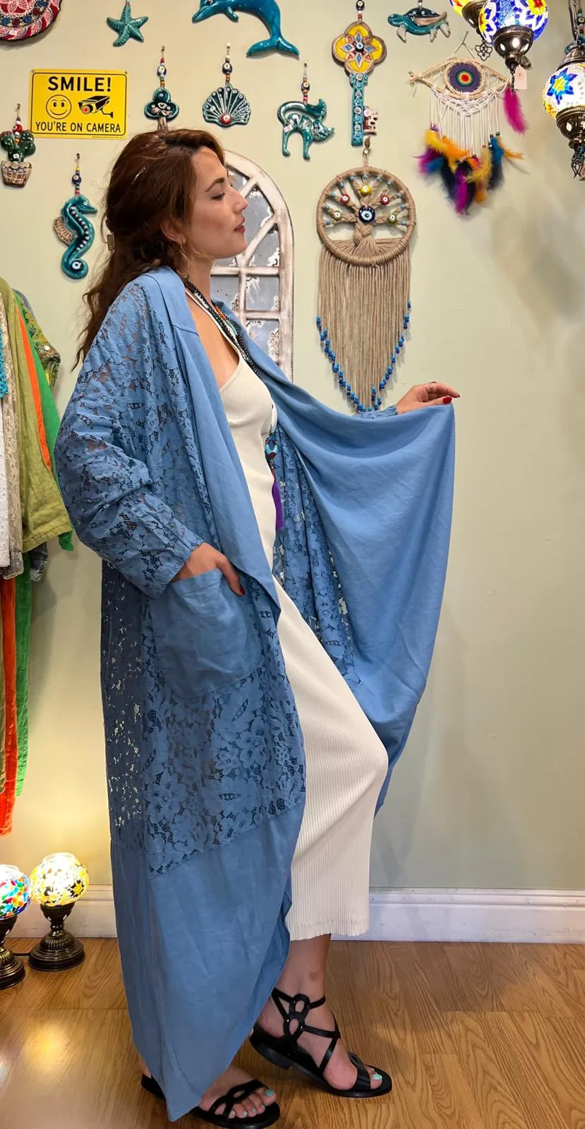 Blue Lace Kaftan