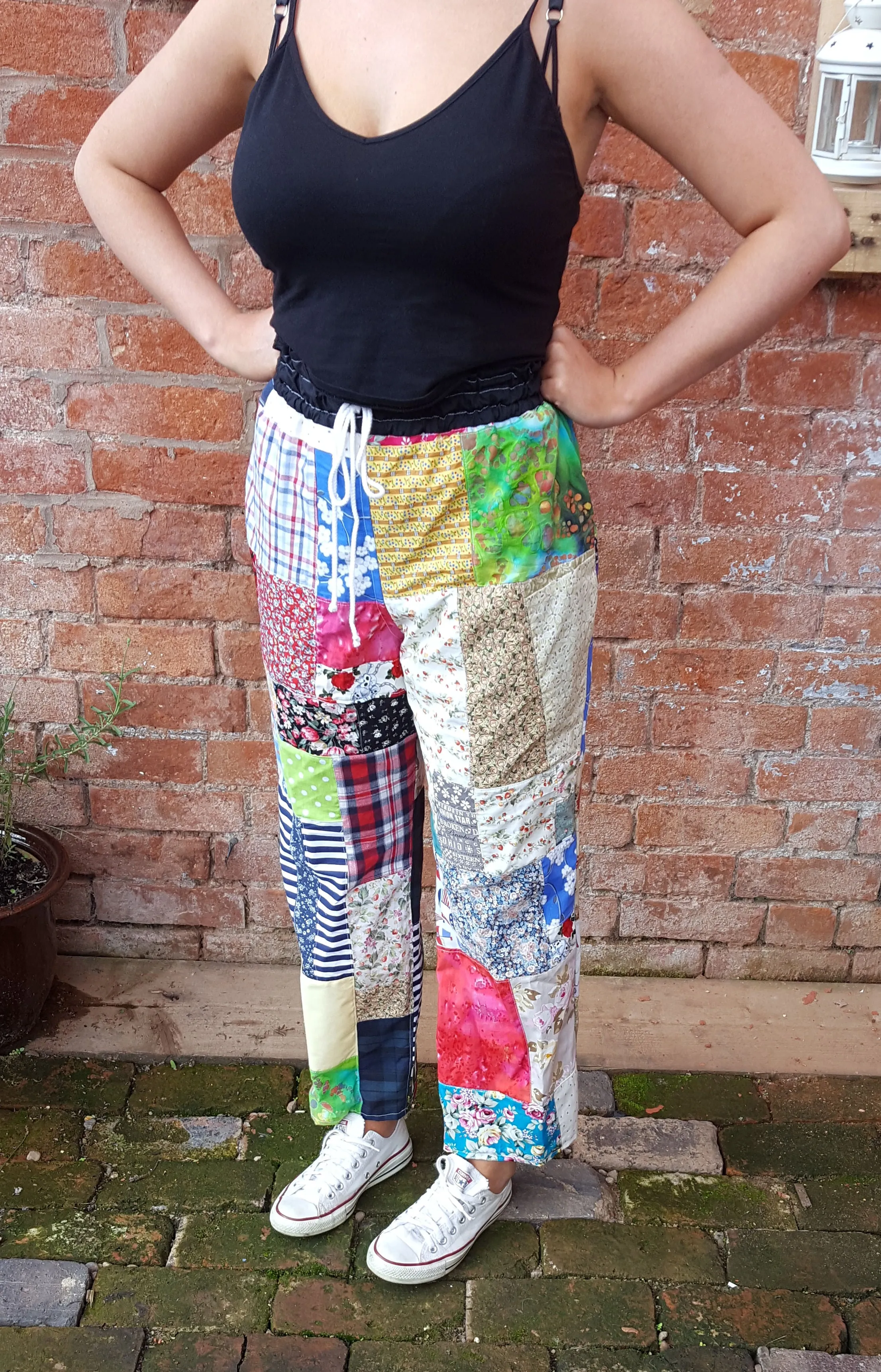 Boho, Hippie, festival pants, alternative wear, Lounge pants, UK size 12