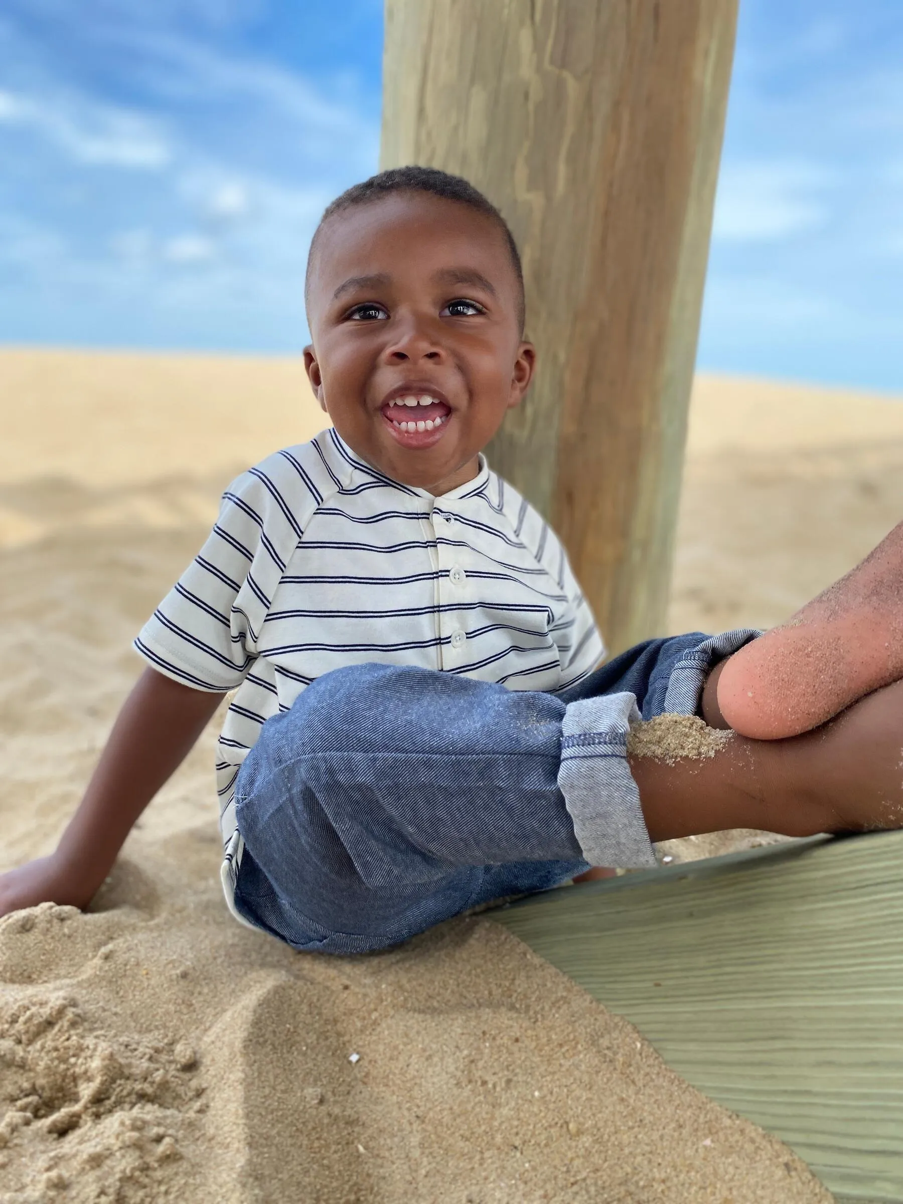 Boys Antony Soft Cotton Pants | Chambray | Me and Henry