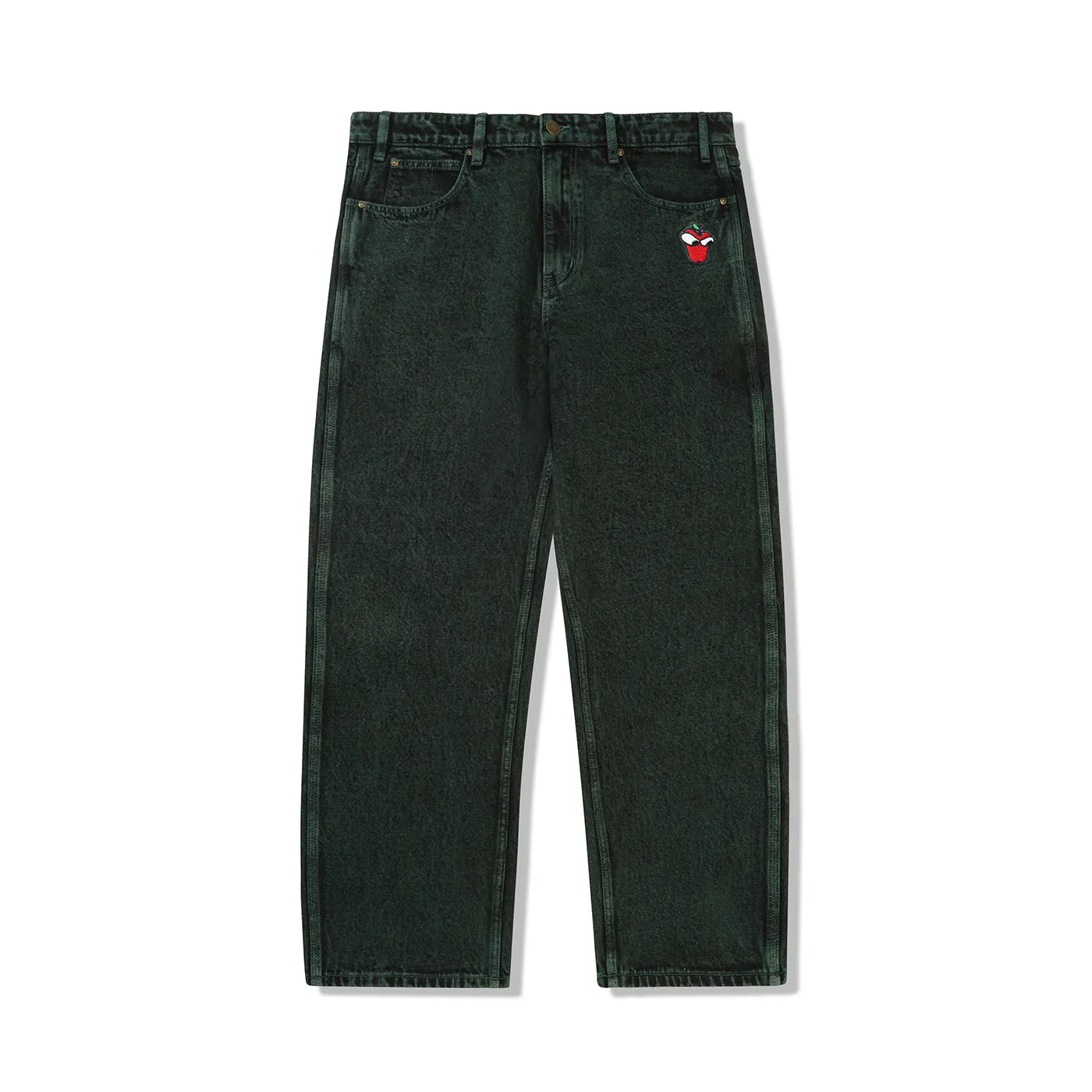 Butter Goods Big Apple Denim Baggy Denim Jeans - Acid Fern