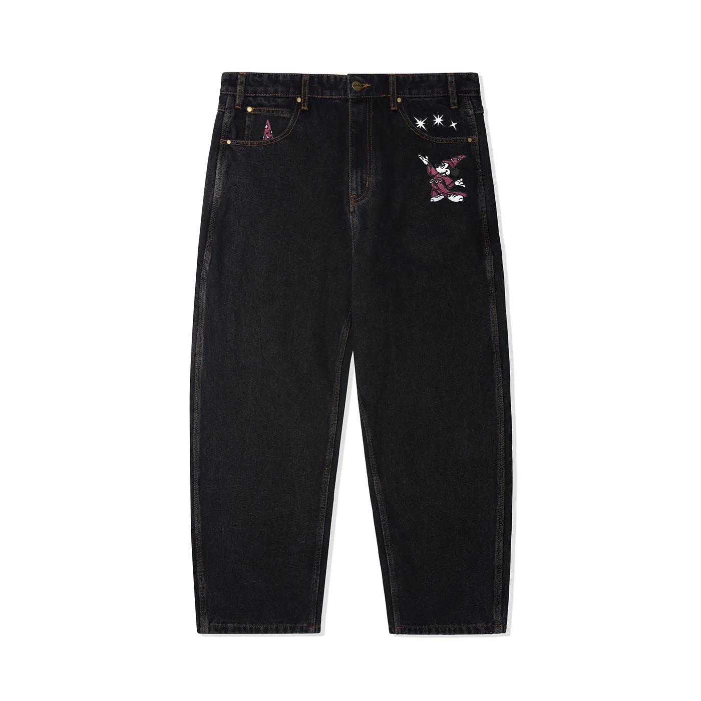 Butter Goods x Disney Fantasia Baggy Denim Jeans - Washed Black