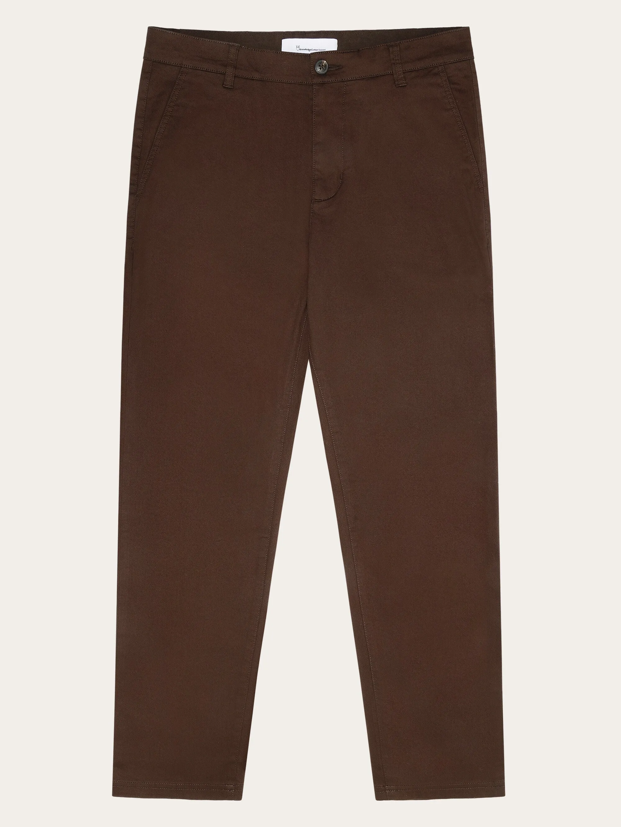 CHUCK regular canvas pants - GOTS/Vegan - Demitasse (brown)