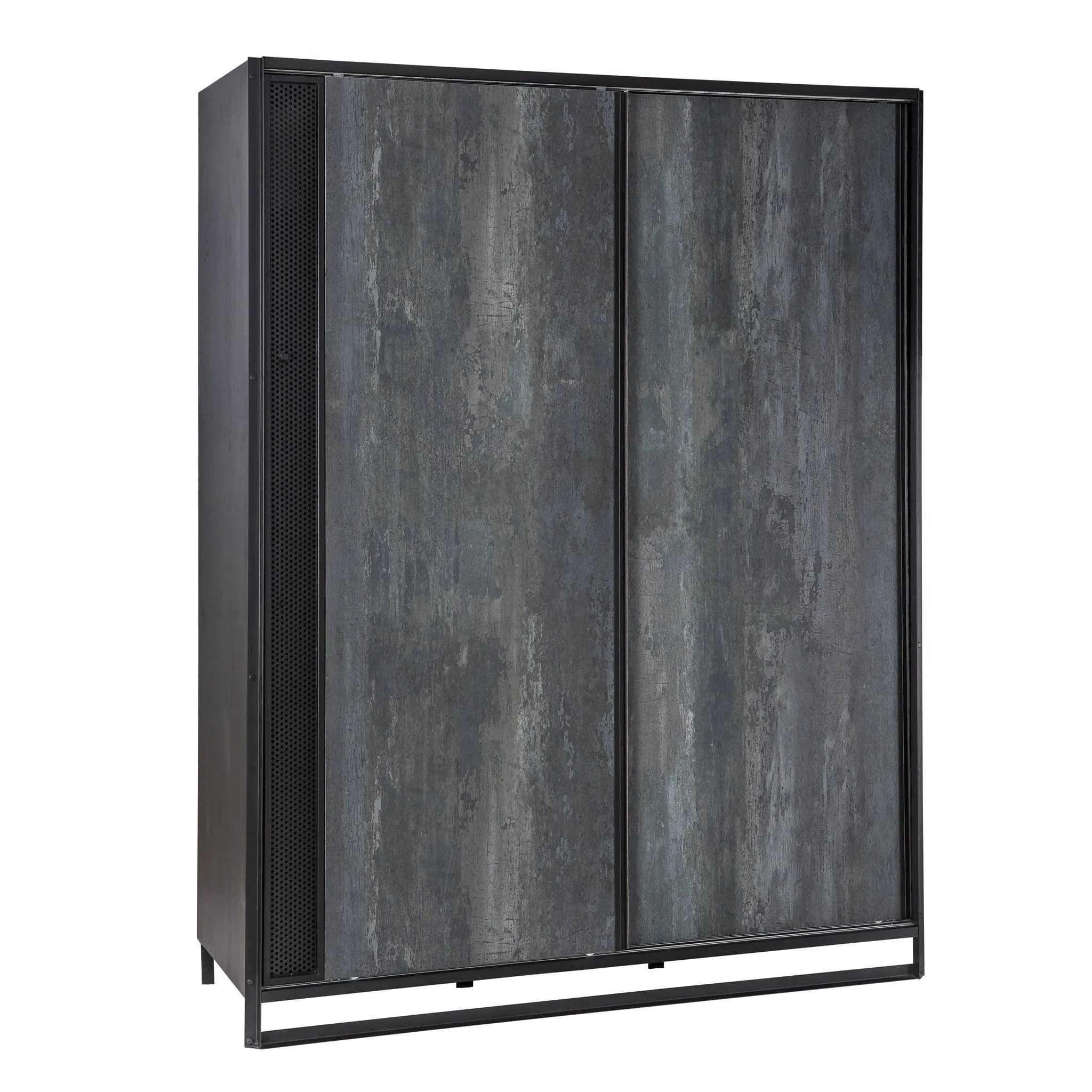 Cilek Dark Metal Sliding Wardrobe