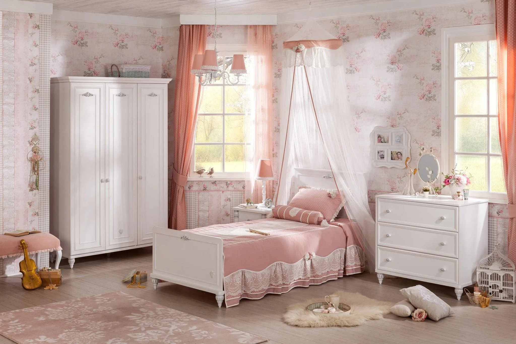 Cilek Romantica 3 Doors Wardrobe