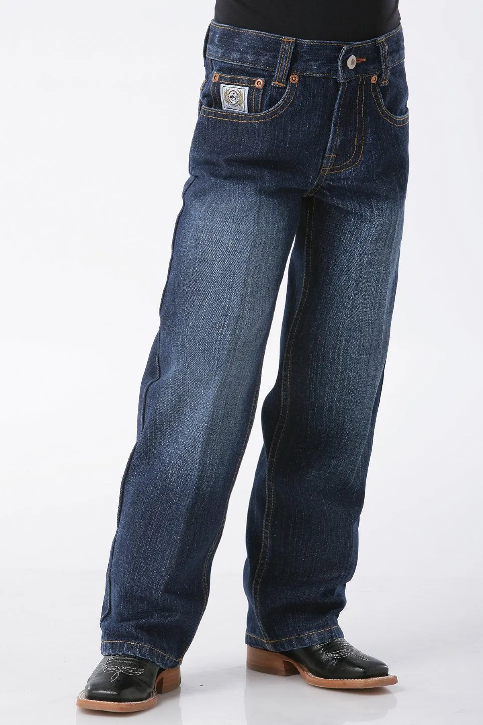 Cinch Boy's White Label Dark Wash Jeans