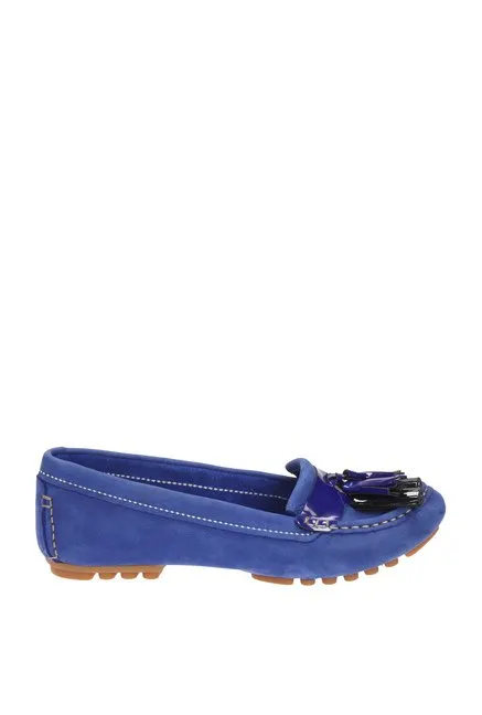 Clarks Evesham Rhythm Electric Blue Womens Moccasins