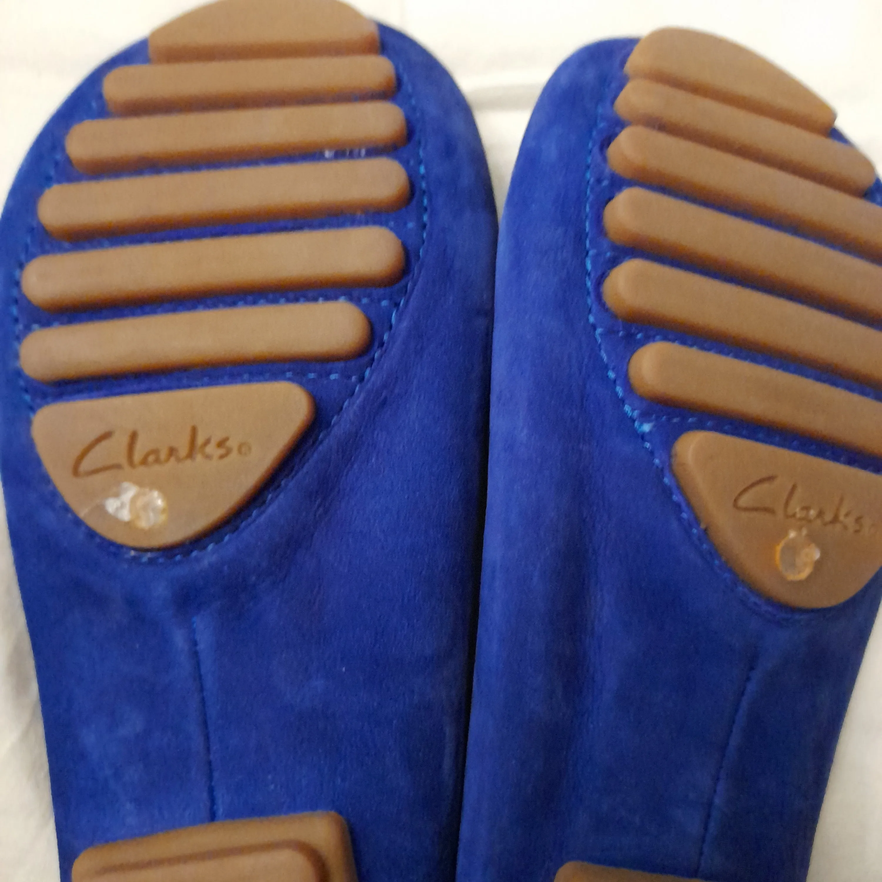 Clarks Evesham Rhythm Electric Blue Womens Moccasins