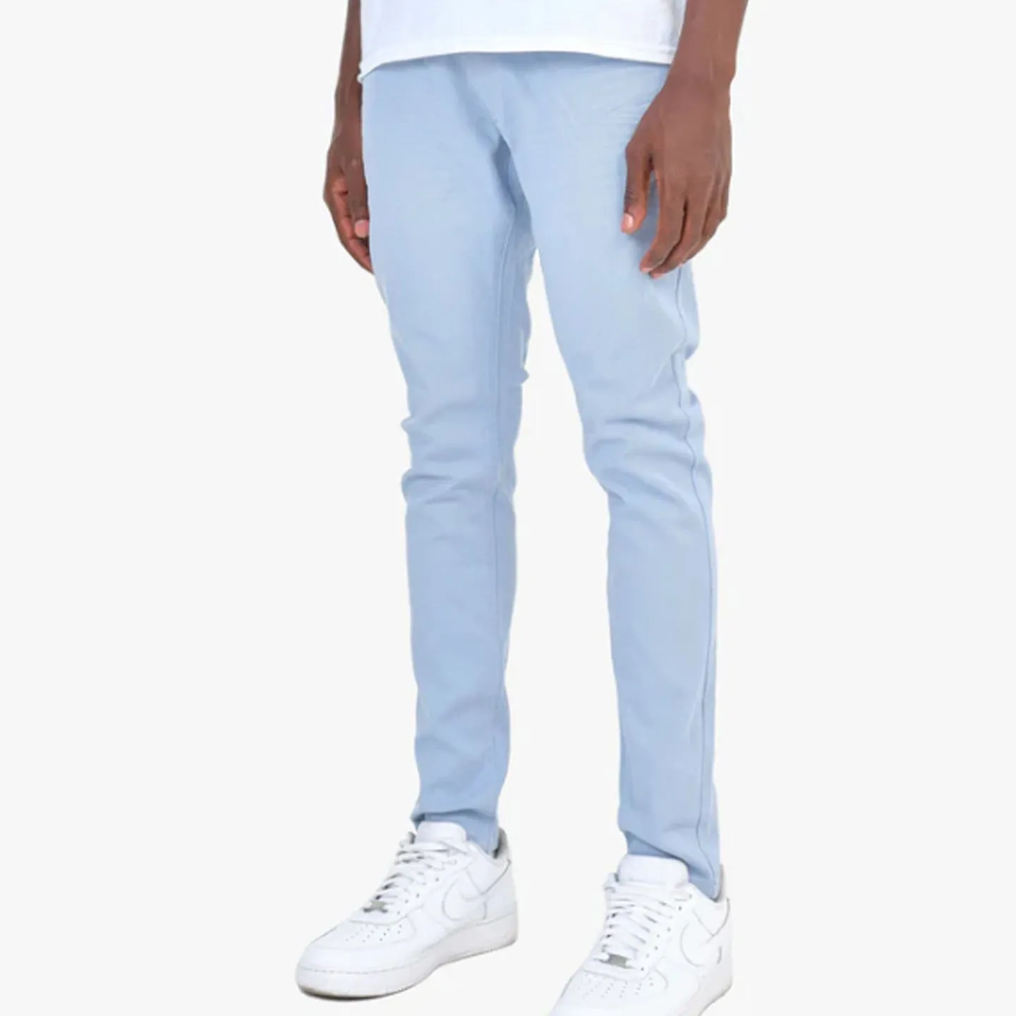 Copper Rivet Plain Slim Jean (Sky Blue)