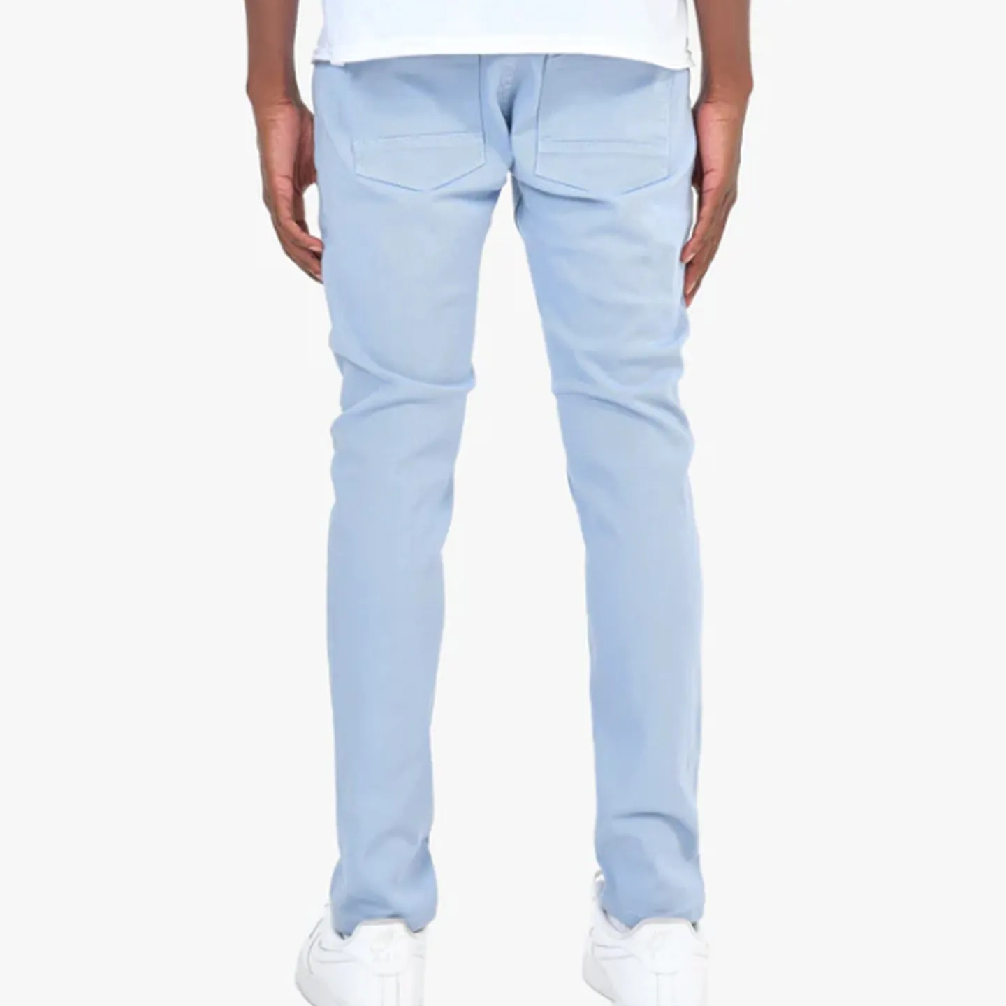 Copper Rivet Plain Slim Jean (Sky Blue)