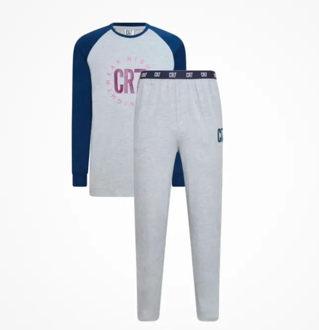 CR7 Men's Loungewear Set - Pants, Long Sleeve