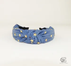 Denim headband