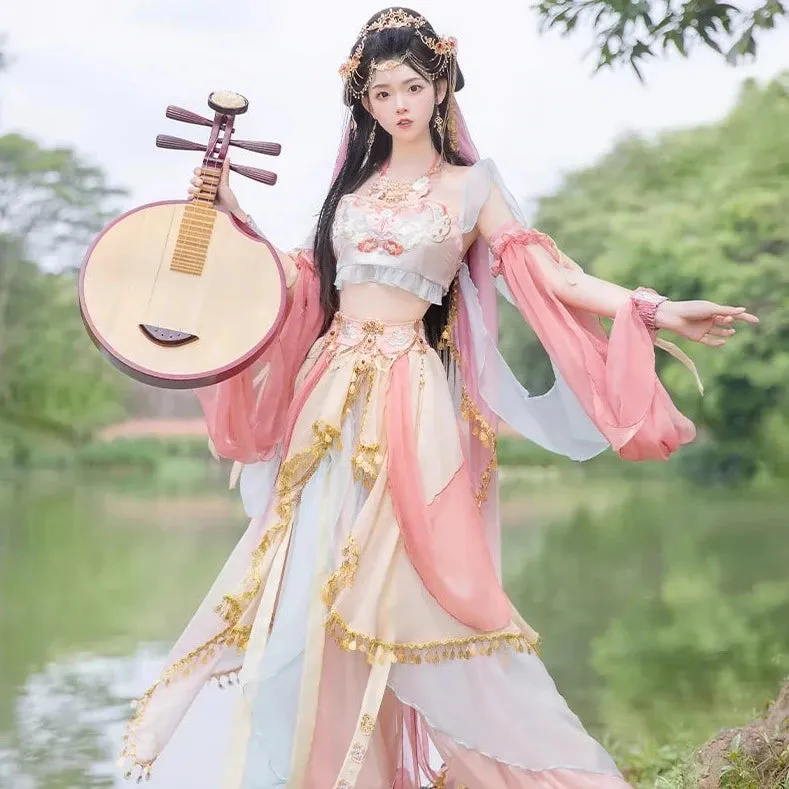 Dunhuang Fairies, Feitian Style Hanfu, Desert Blossom 沙漠之花