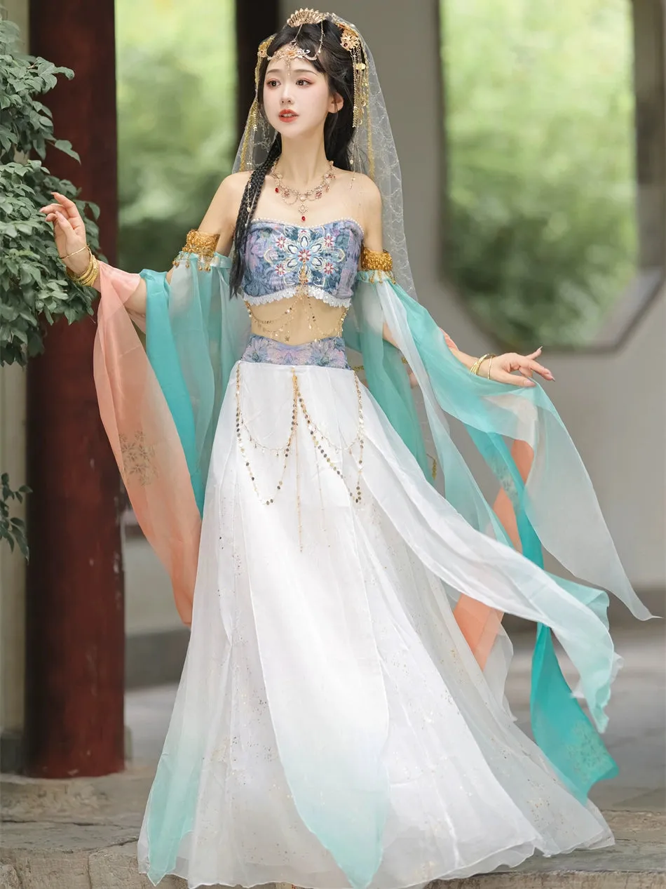 Dunhuang Fairies, Feitian Style Hanfu, Roulan 楼兰