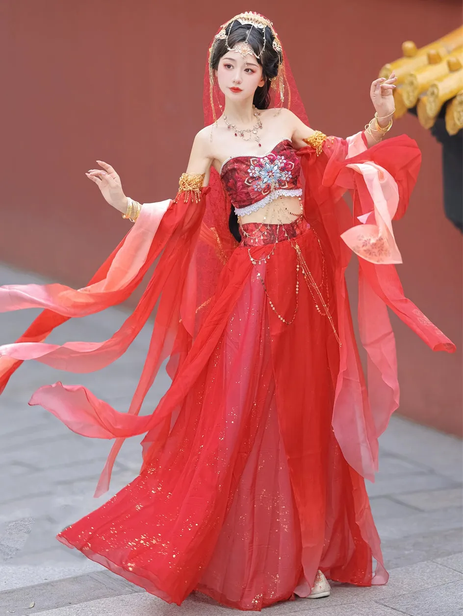 Dunhuang Fairies, Feitian Style Hanfu, Roulan 楼兰