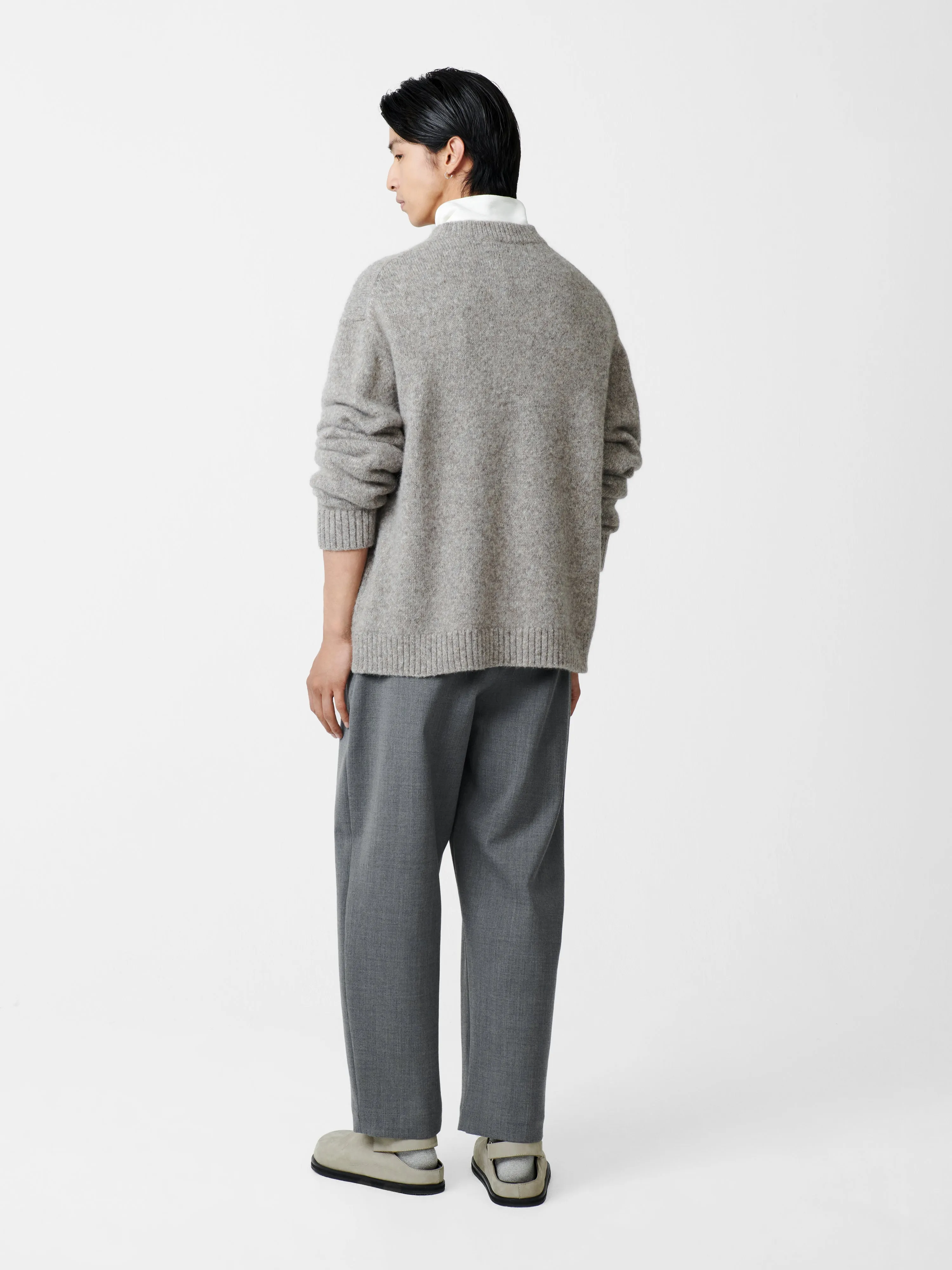 Ezra Pant in Grey Marl