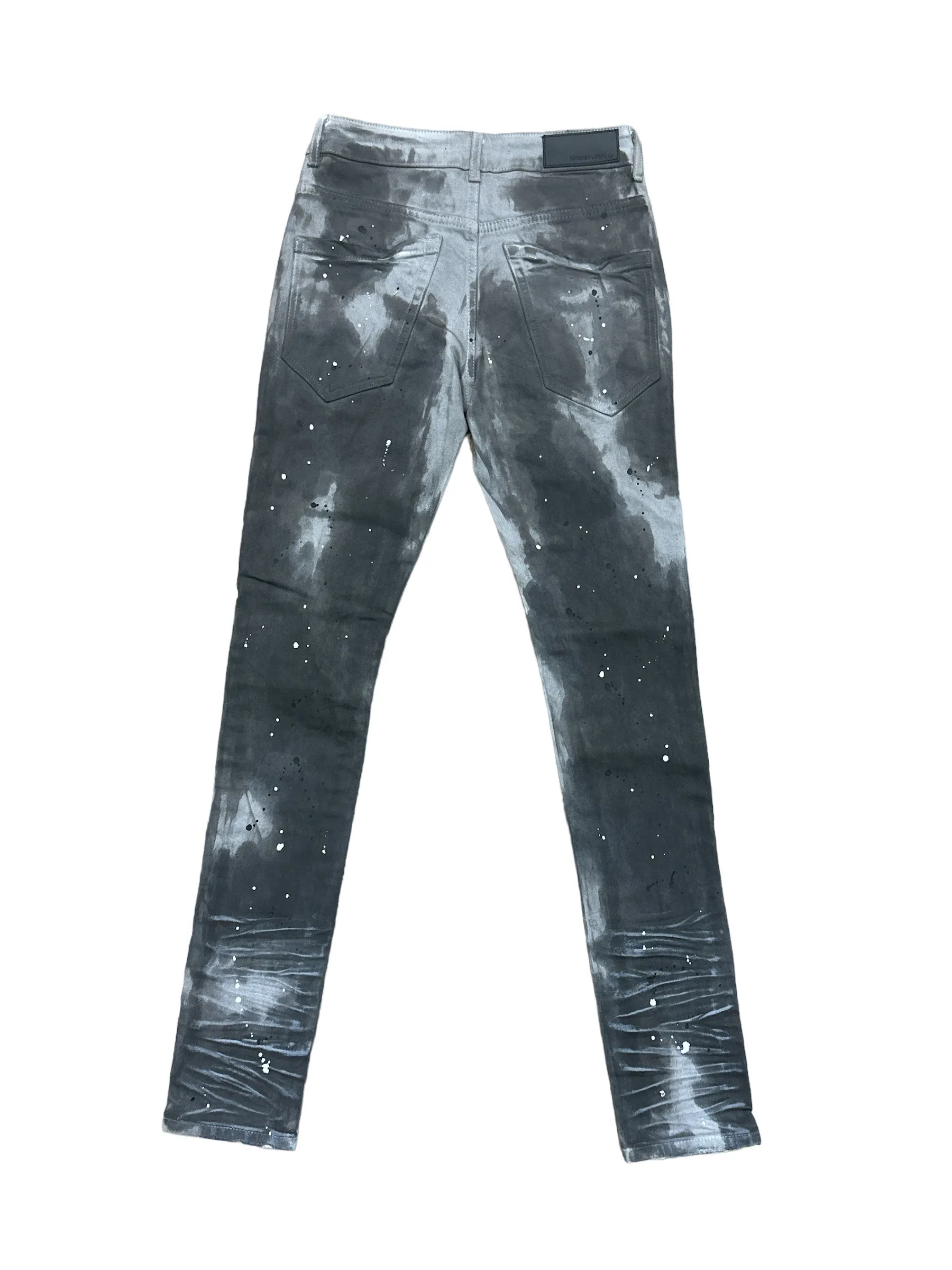 Foreign Local 'Grey Mercerized' Acid Wash Denim (Grey) FL-22003