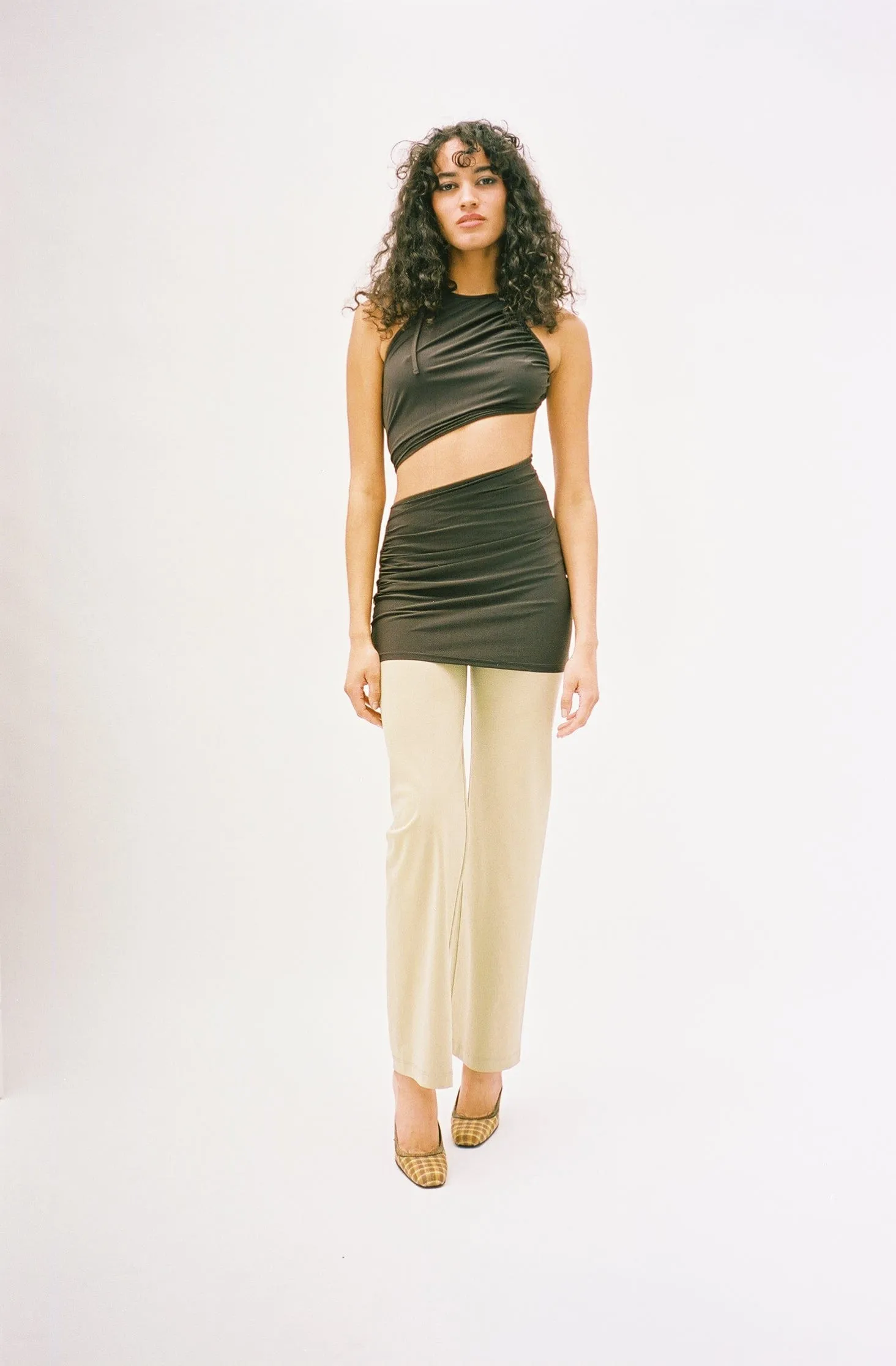 Ganache Spiral Wrap Dress