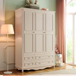 HB Rooms Pure Ivory Wardrobe (266#) - 3 or 4 doors options