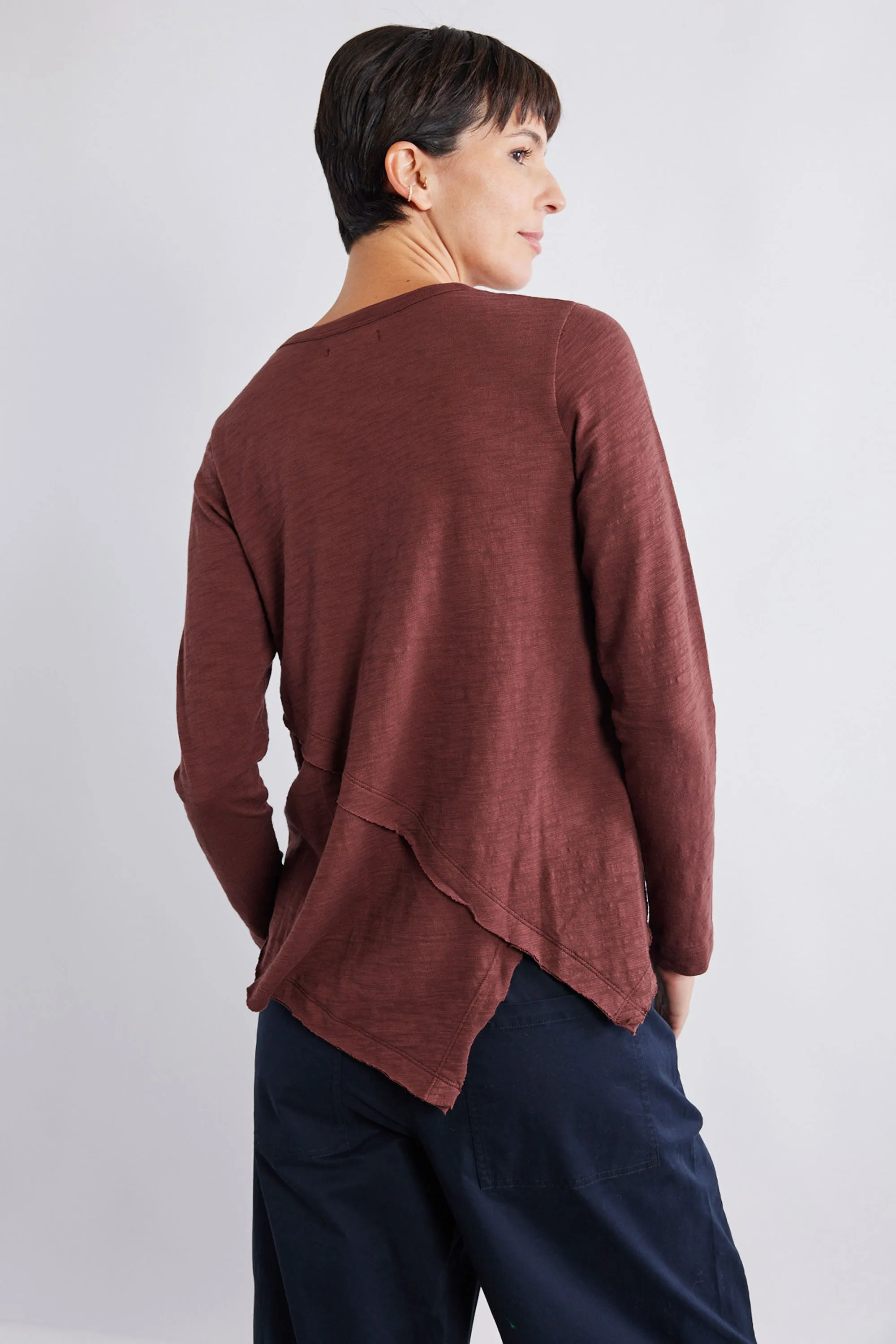 Inner Glow Asymmetric Long Sleeve Top