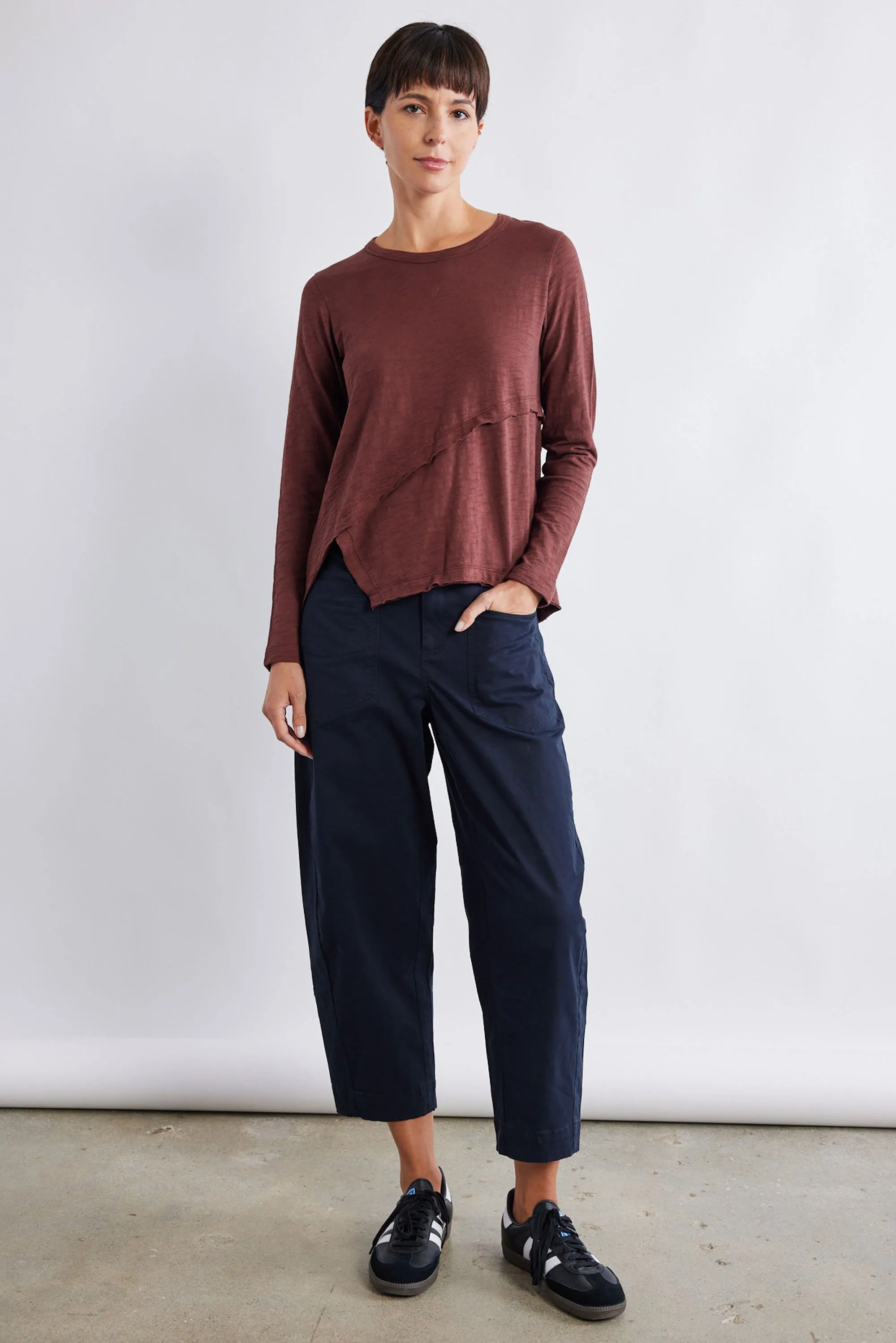 Inner Glow Asymmetric Long Sleeve Top