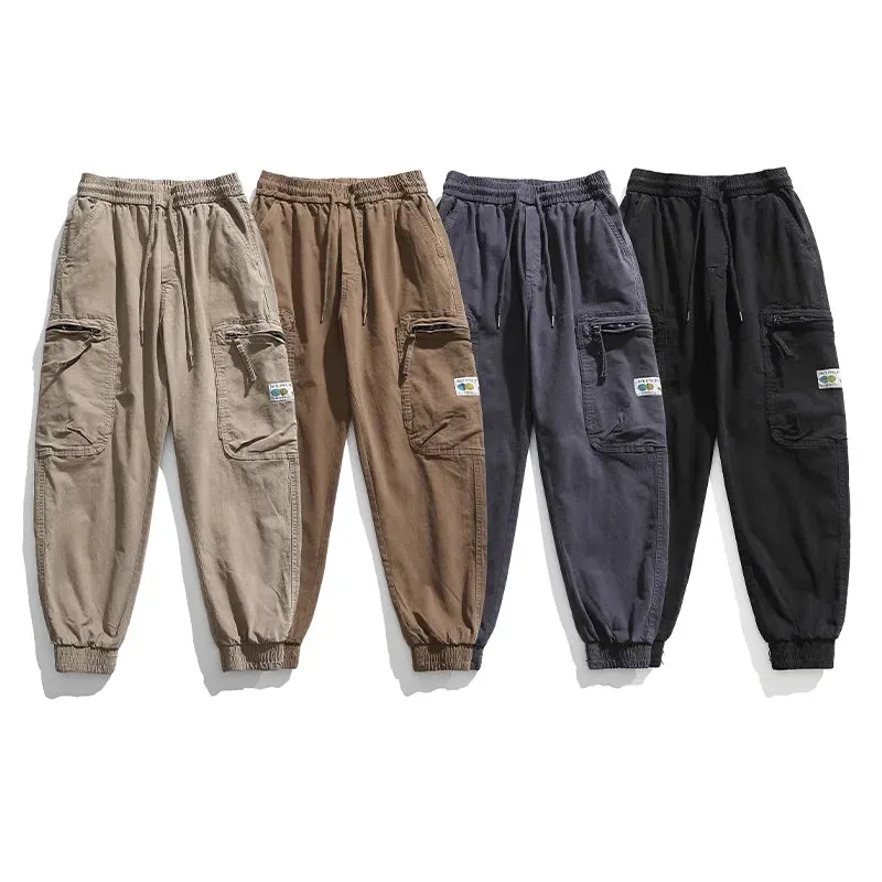 Japanese Vintage Multi-Pocket Tactical Cargo Pants - High Quality Jogging Trousers