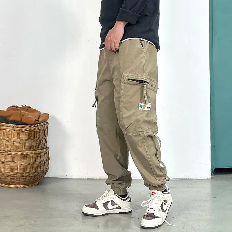 Japanese Vintage Multi-Pocket Tactical Cargo Pants - High Quality Jogging Trousers