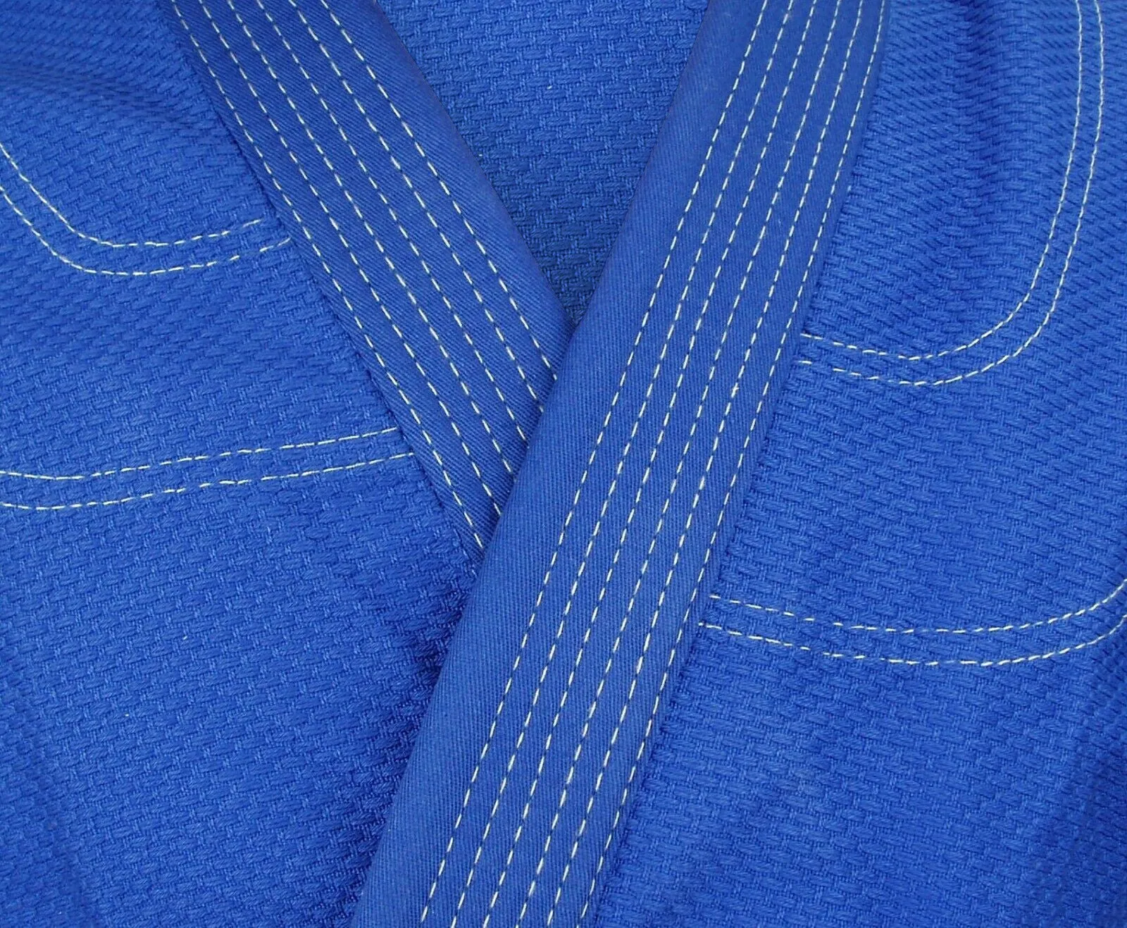 Jiu Jitsu Uniform, Diamond/Double Weave, Blue