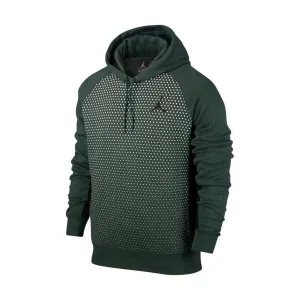 JORDAN - Men - Graphic Pullover Hoodie - Hunter Green/Black