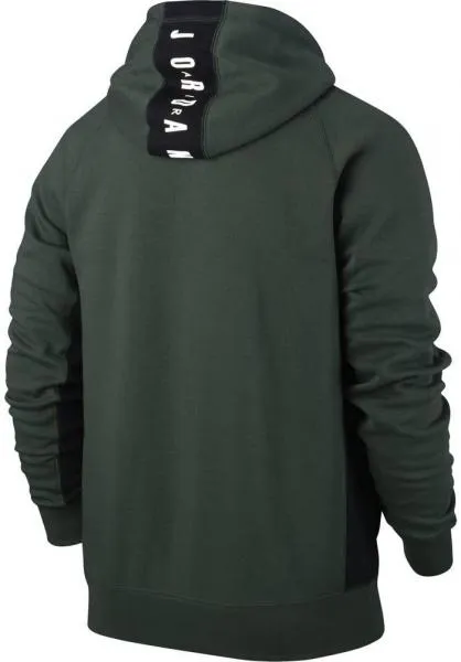 JORDAN - Men - Graphic Pullover Hoodie - Hunter Green/Black