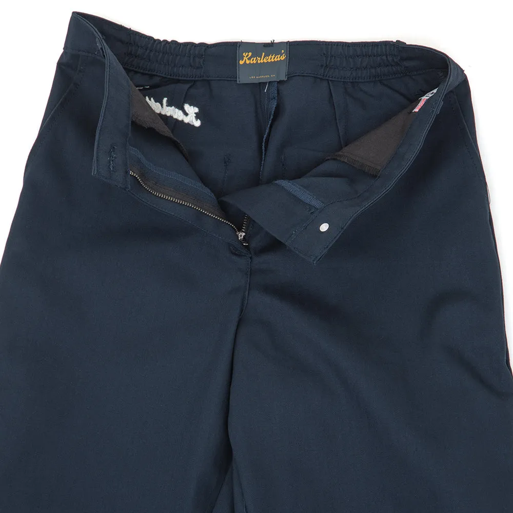 Karletta's Pants (Navy Herringbone) (S )