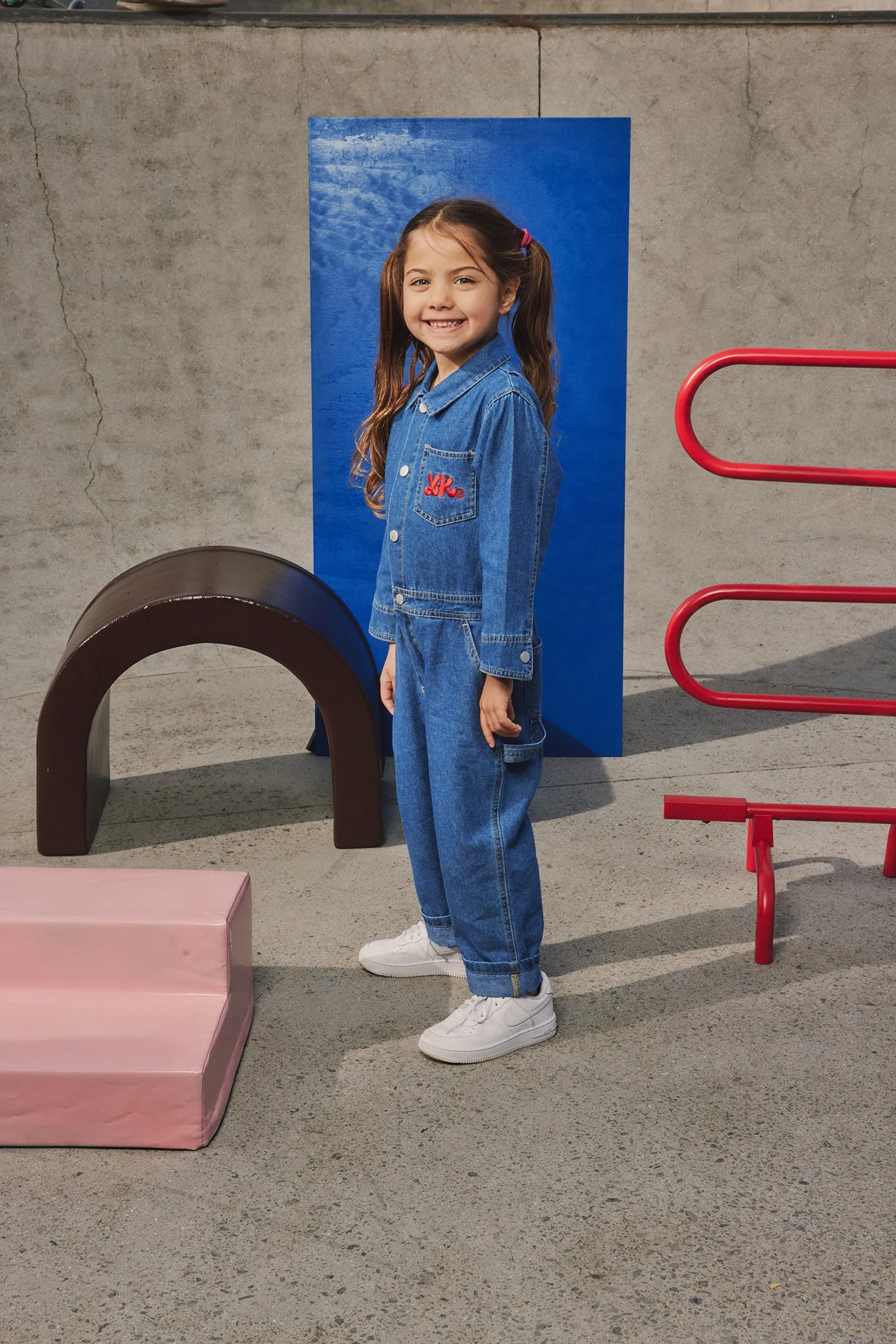 KIDS DENIM JUMPSUIT | DENIM