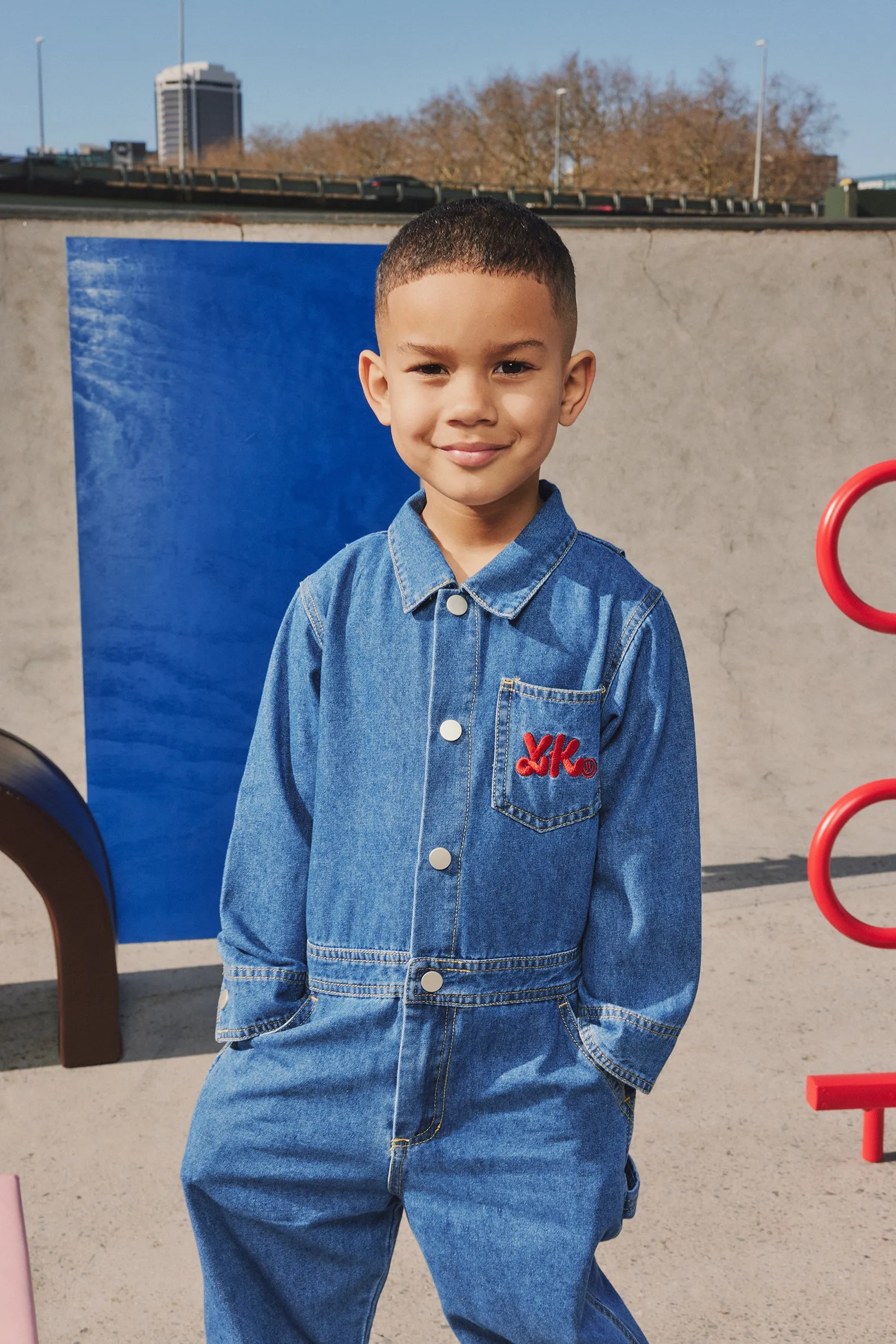 KIDS DENIM JUMPSUIT | DENIM