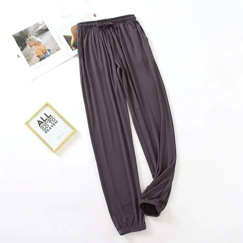 Ladies Summer Lounge Pants | Modal Fabric | Drawstring Closure | Multiple Colors | Sizes: M-XXL