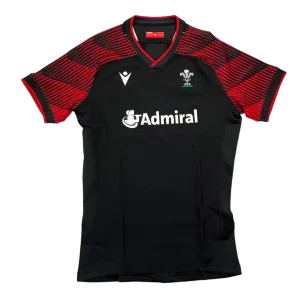 Macron Wales WRU 20 Mens Alternate Pro Pathway Technical Body Fit Rugby Shirt