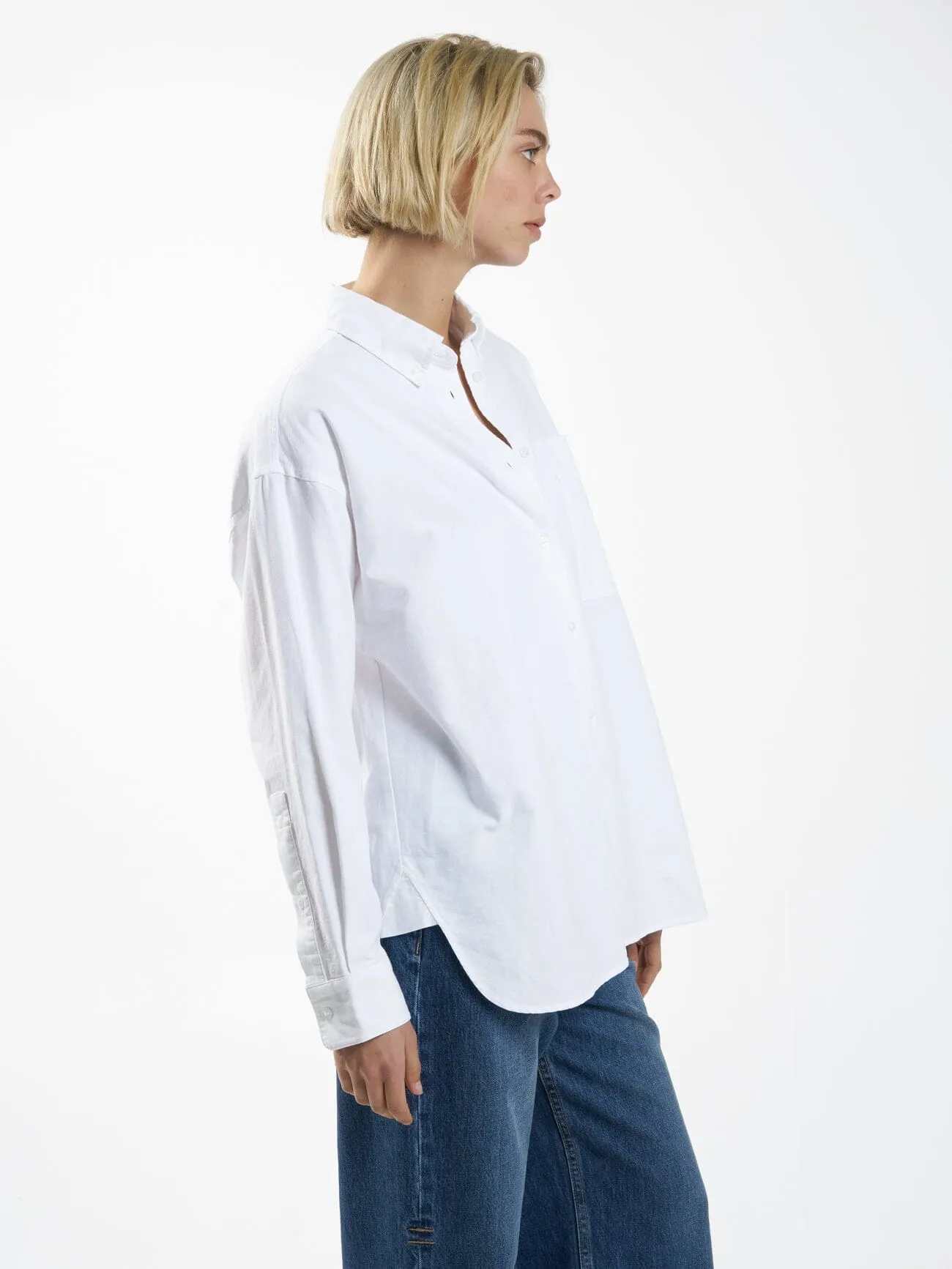 Maxwell Oxford Oversized Shirt - White