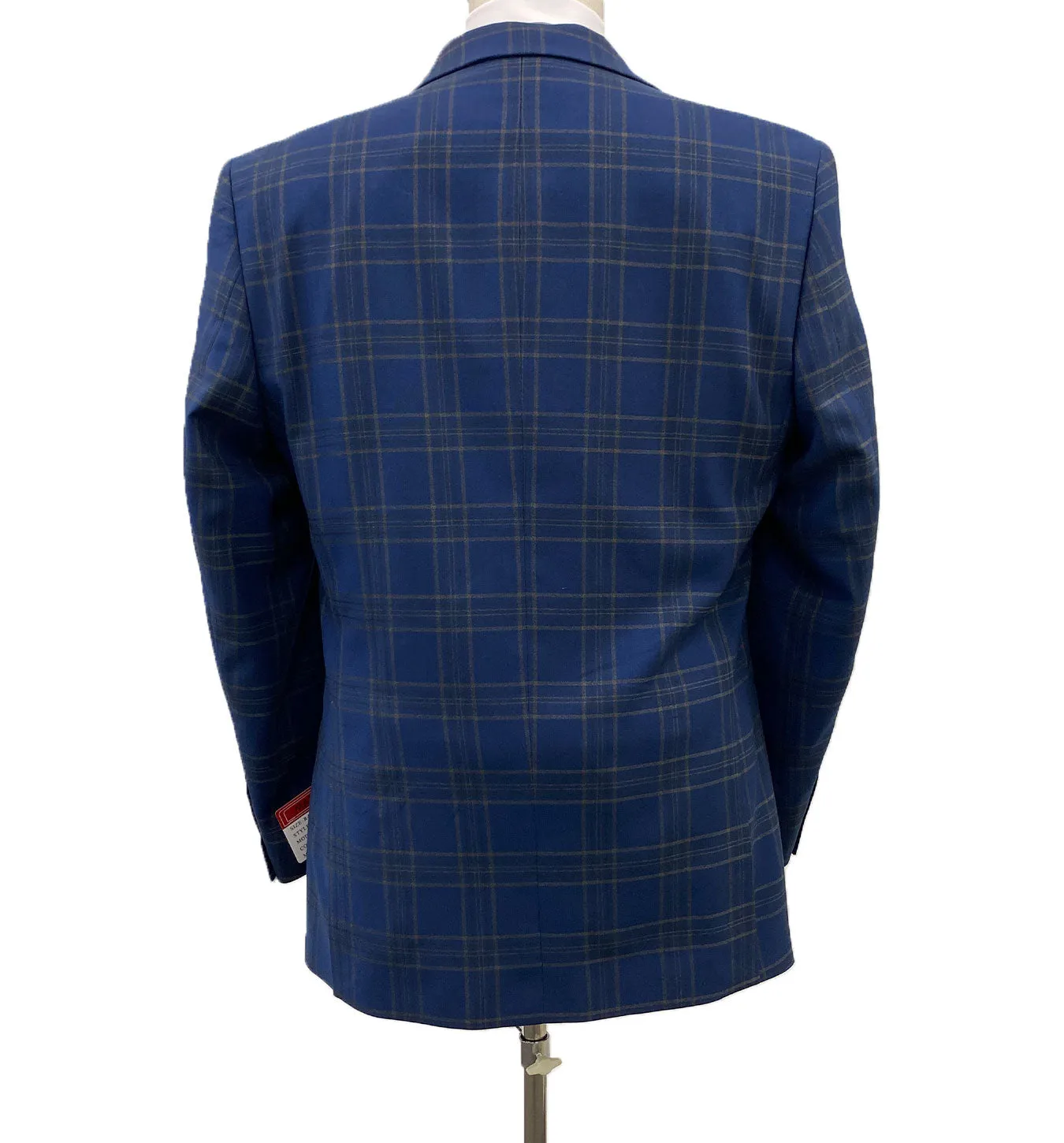 Mazari Windowpane Vested Modern Fit Suit - Paris Blue 2034