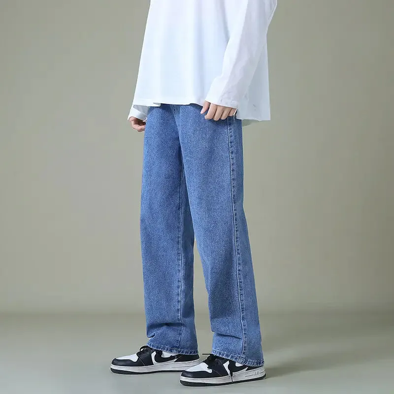 Men's Denim Wide-Leg Pants