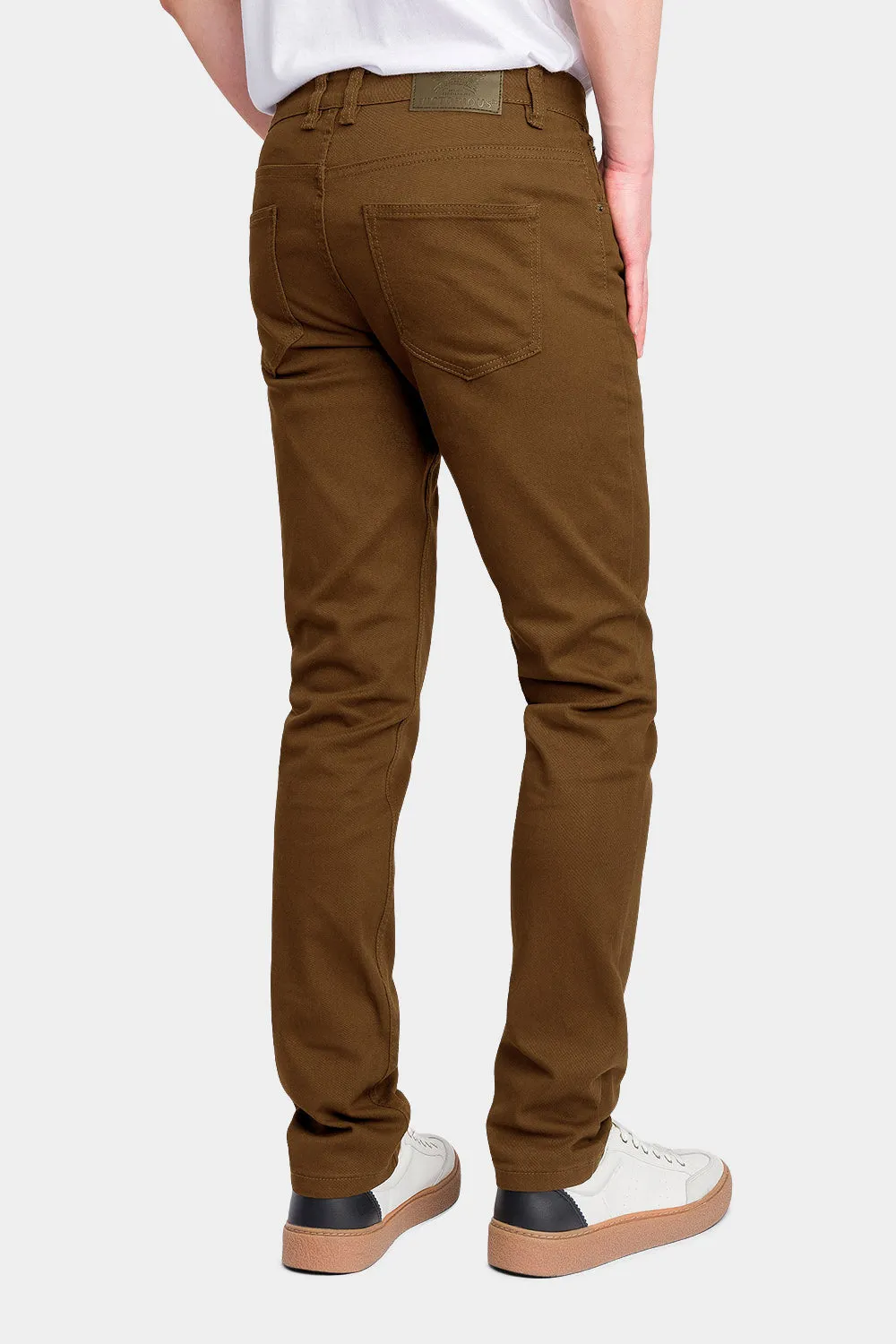 Men's Essential Skinny Fit Colored Jeans (Mocha)